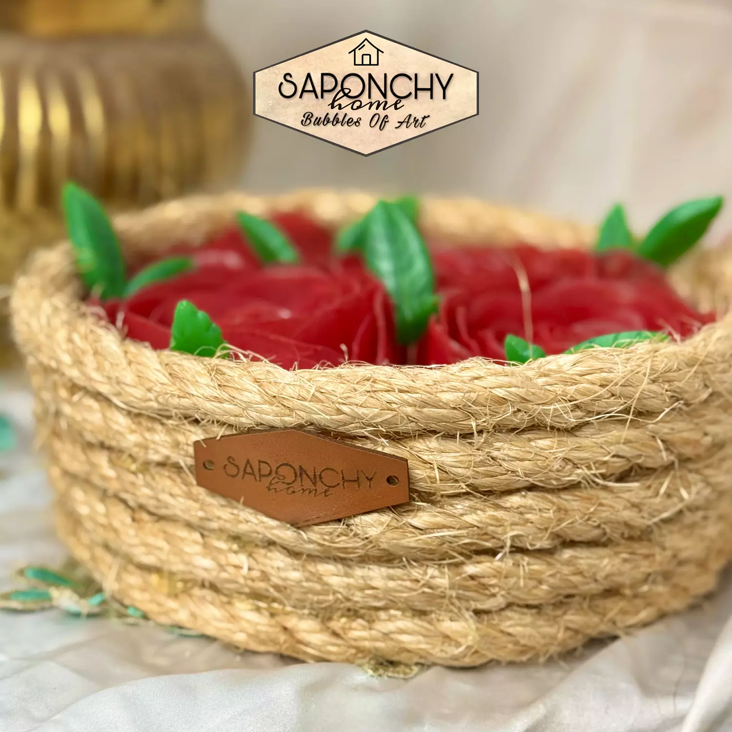 ROSE SOAP BASKET 6
