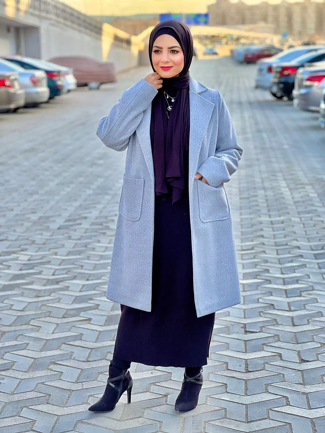 Baize Winter Coat - Grey 3