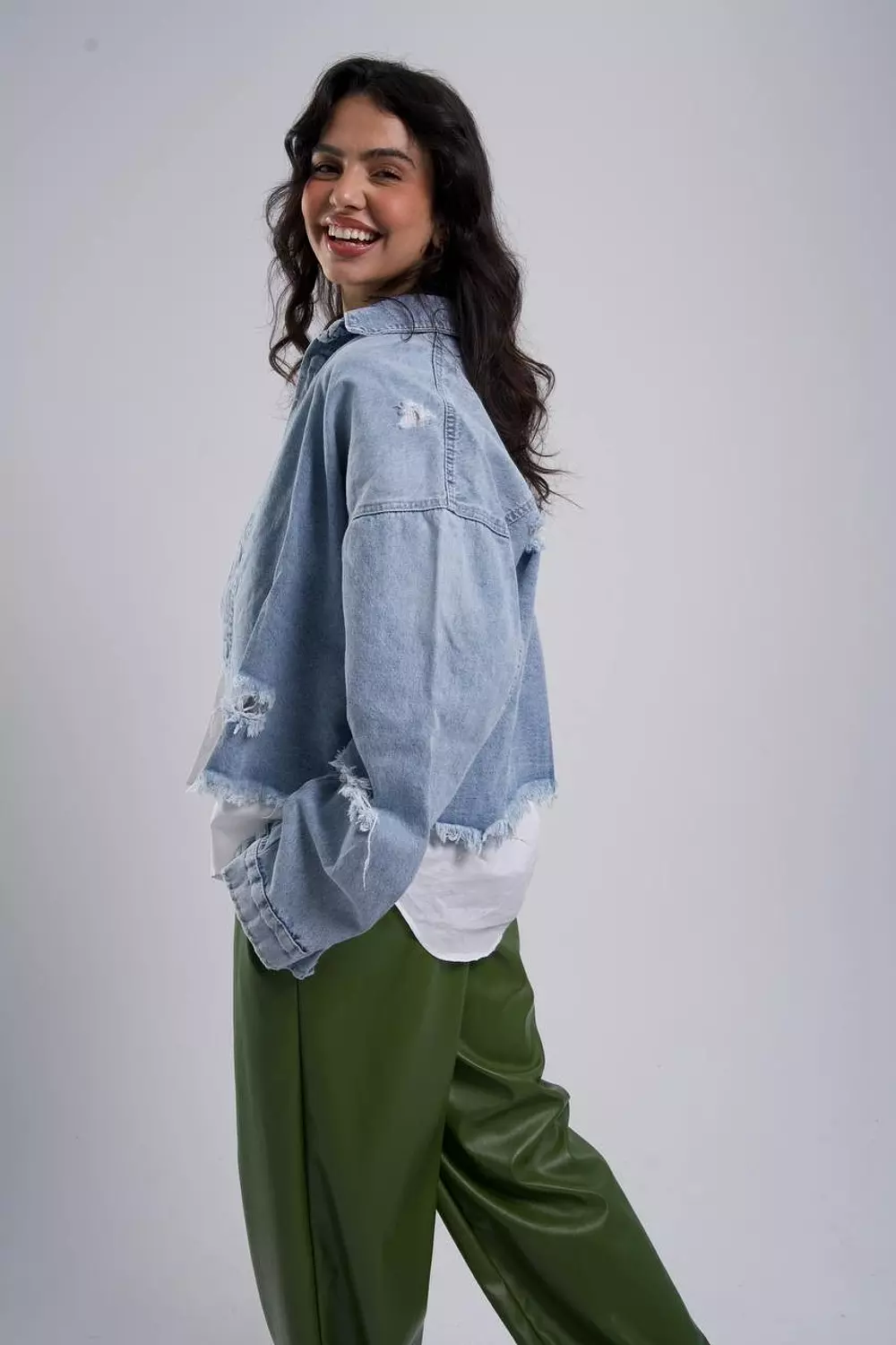 Cutting denim jacket 2