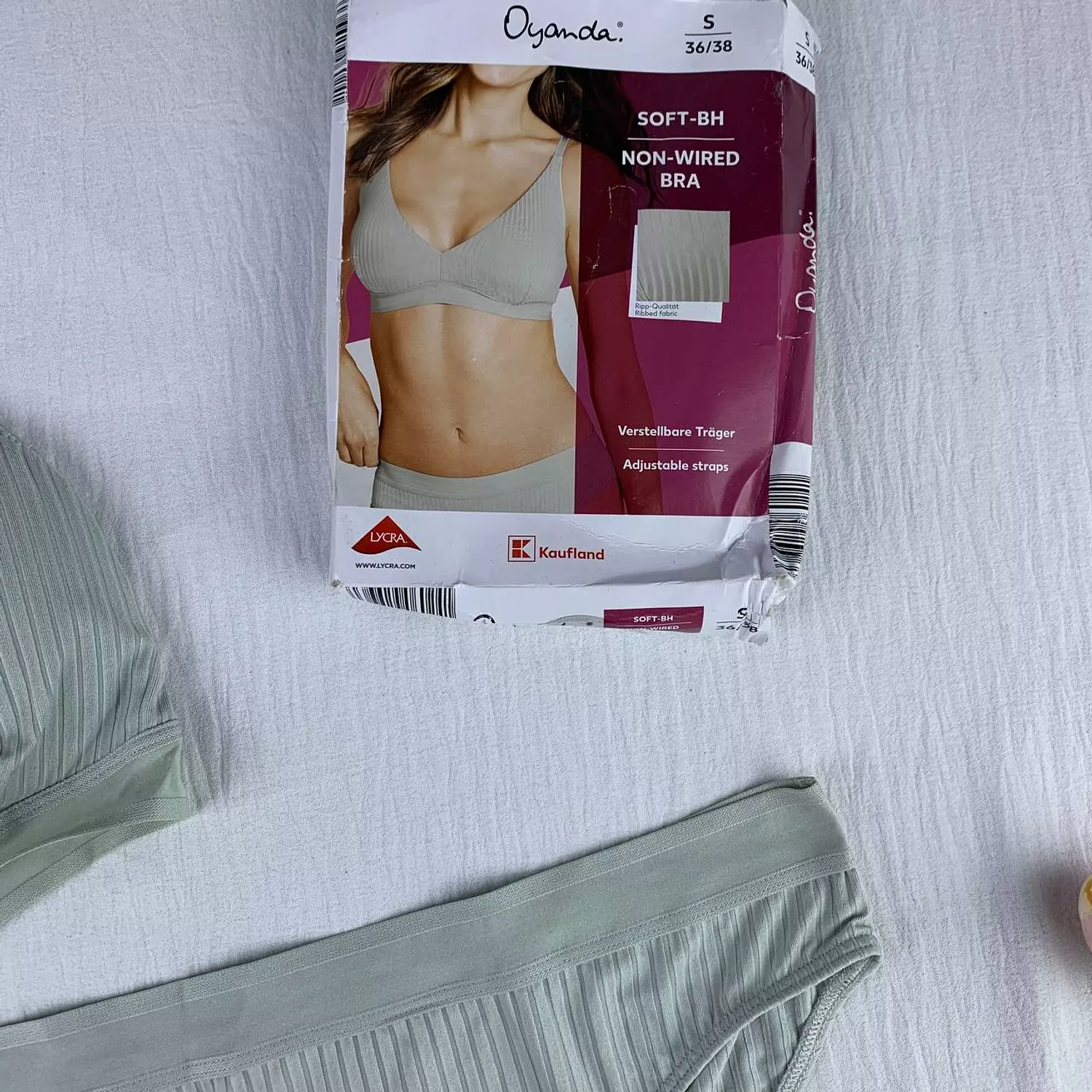 Cotton bra & panty set from kaufland   Size small 5