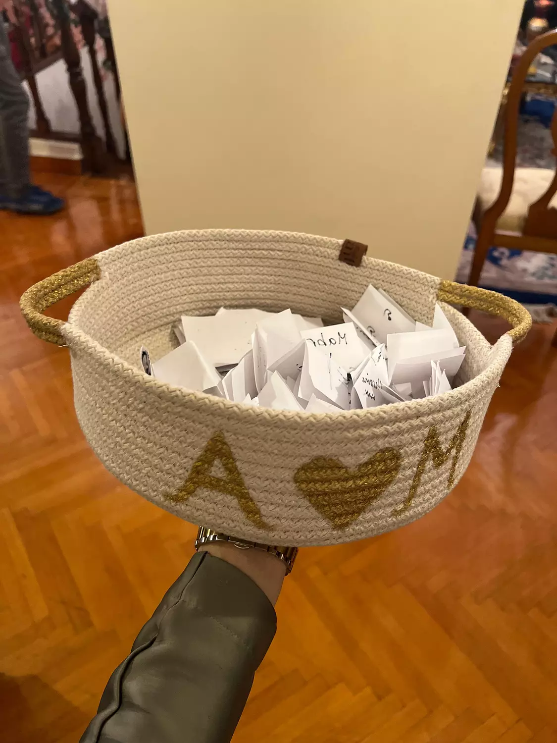 Customized Bridal basket hover image