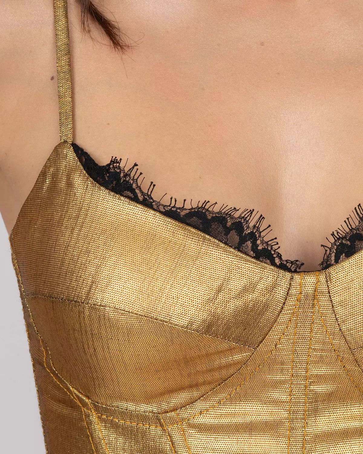 Gold Brocade Corset 4