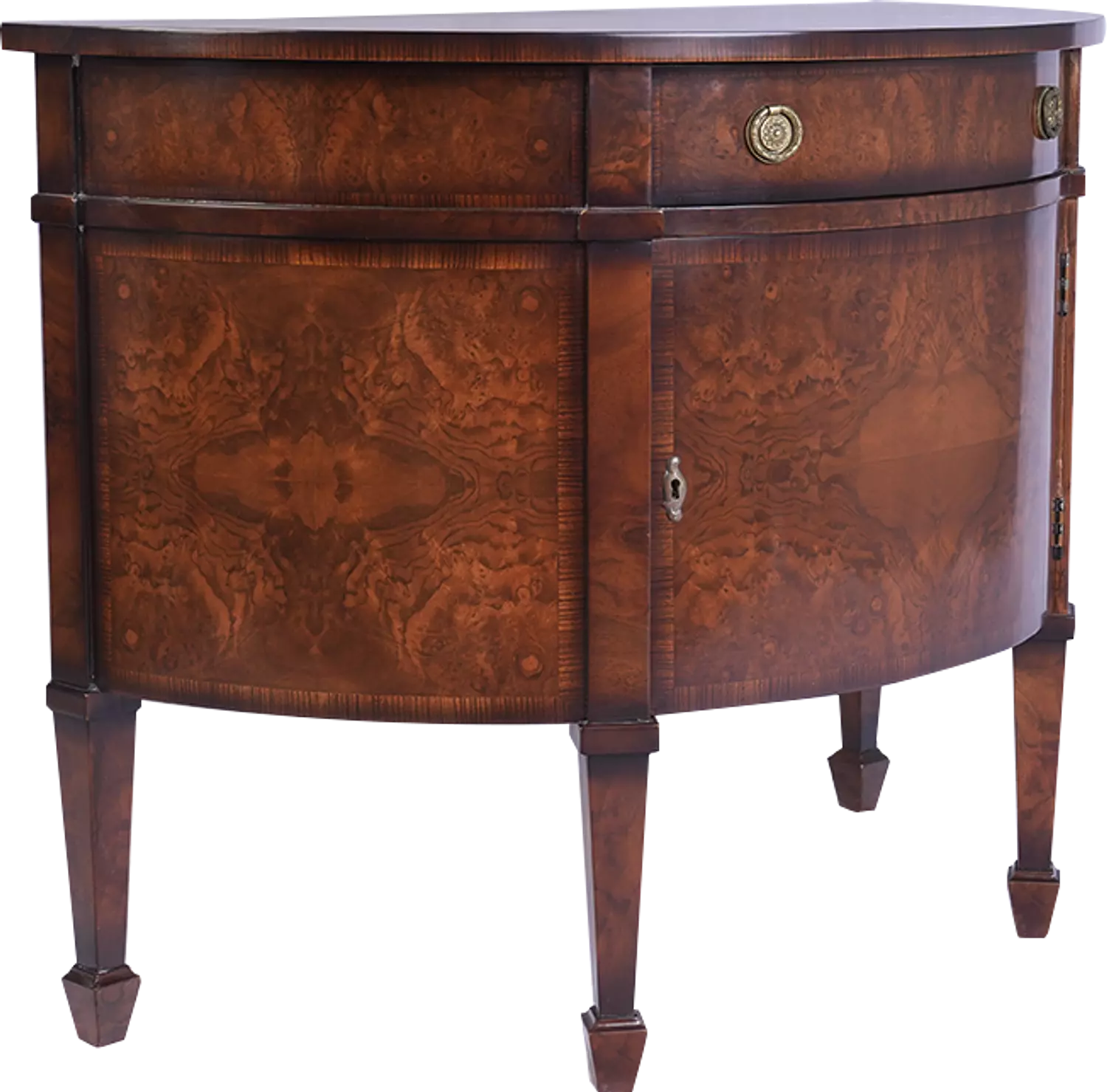 Antique George III Half Moon Console Table 1