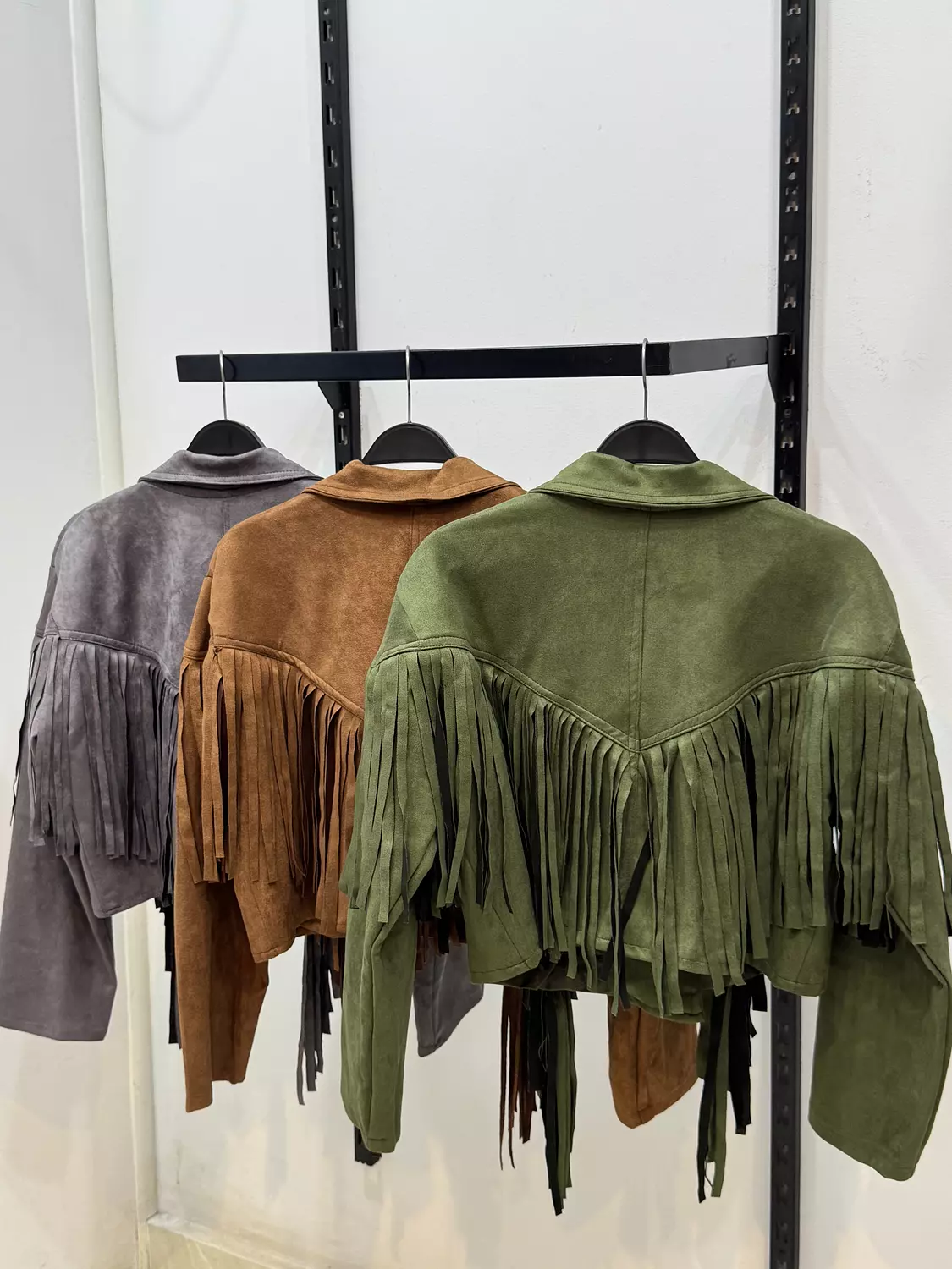 Fringed suede winter jacket  12