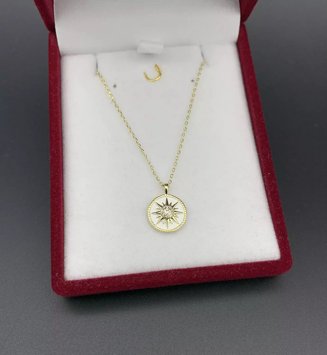 Sun gold necklace image
