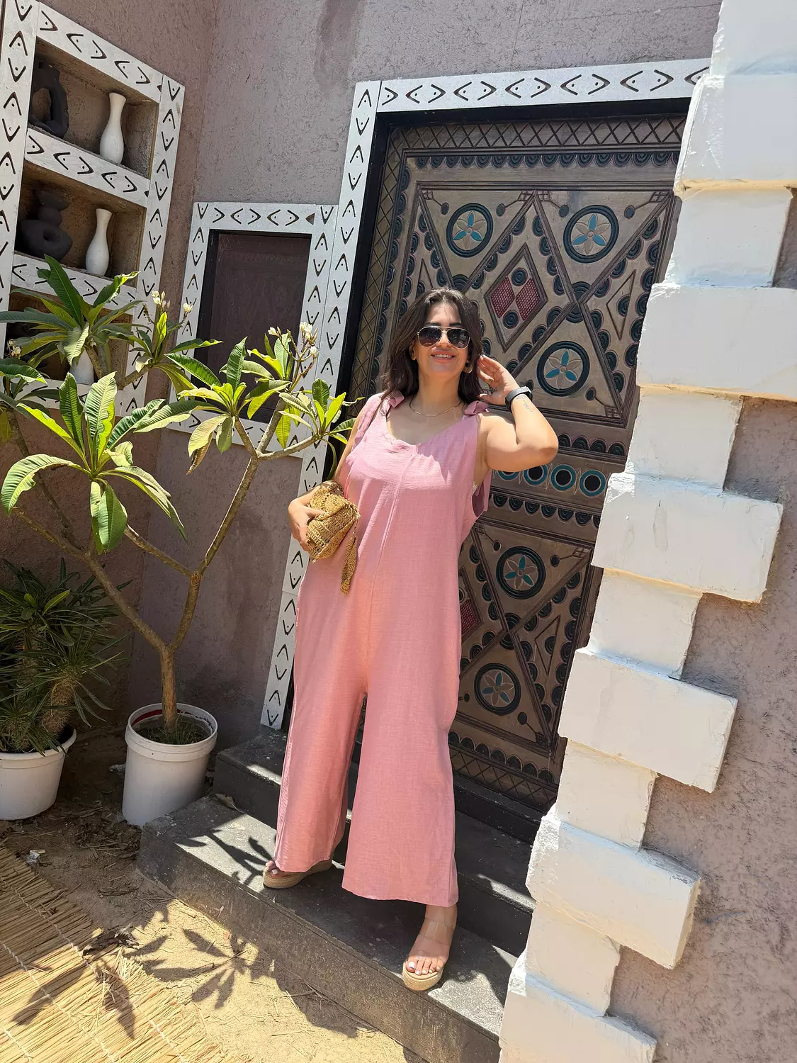 over size linen jumpsuit  30