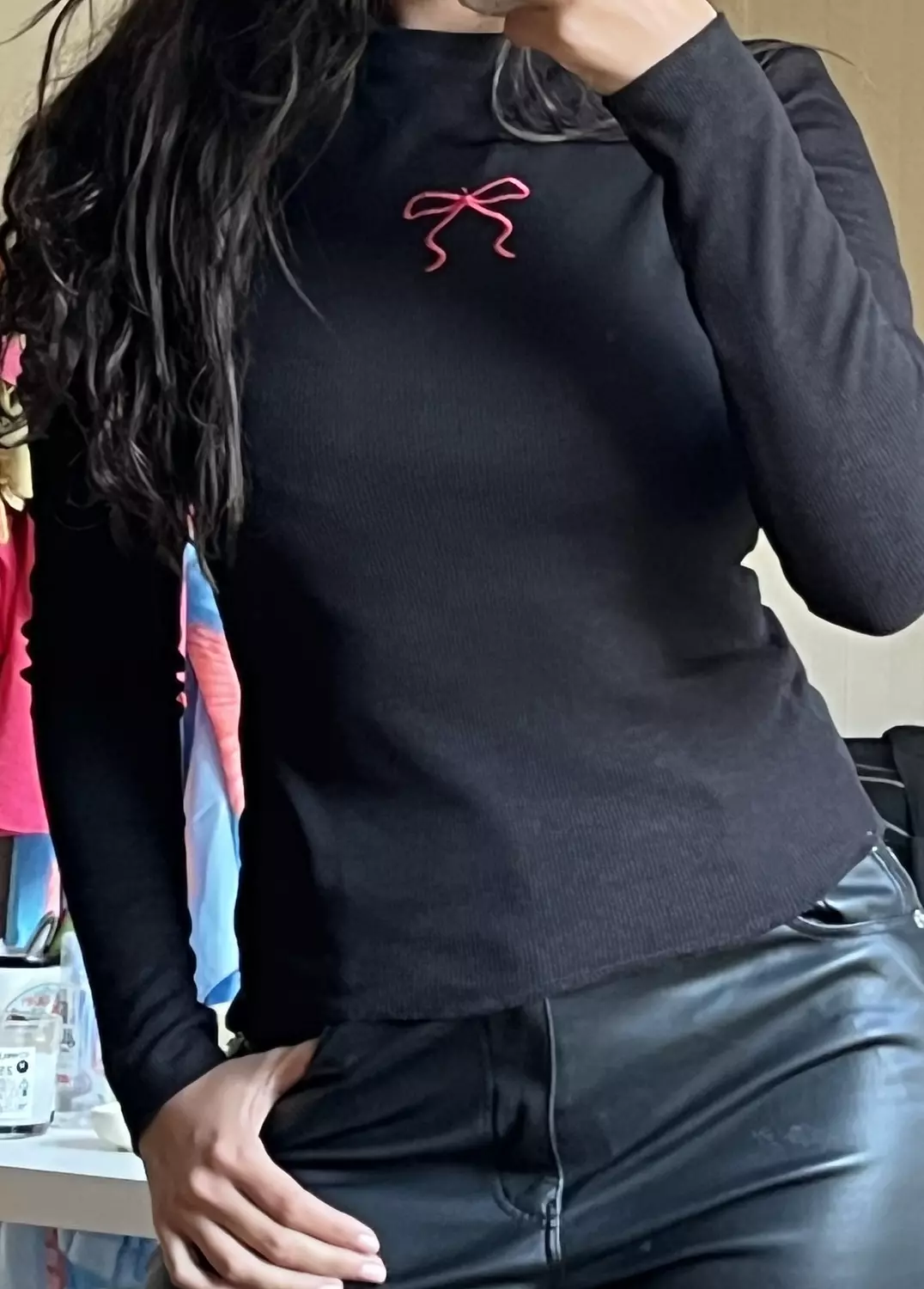 Girl Bow Tank Long Sleeves hover image