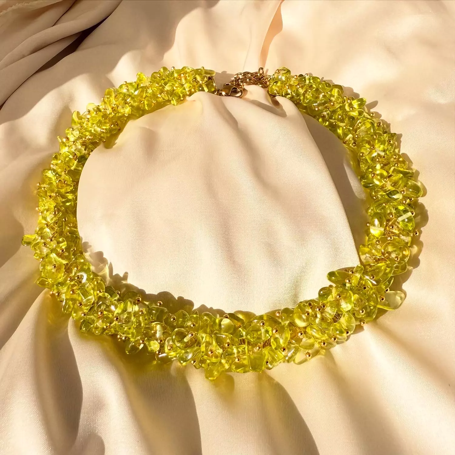 Lime bloom necklace  image