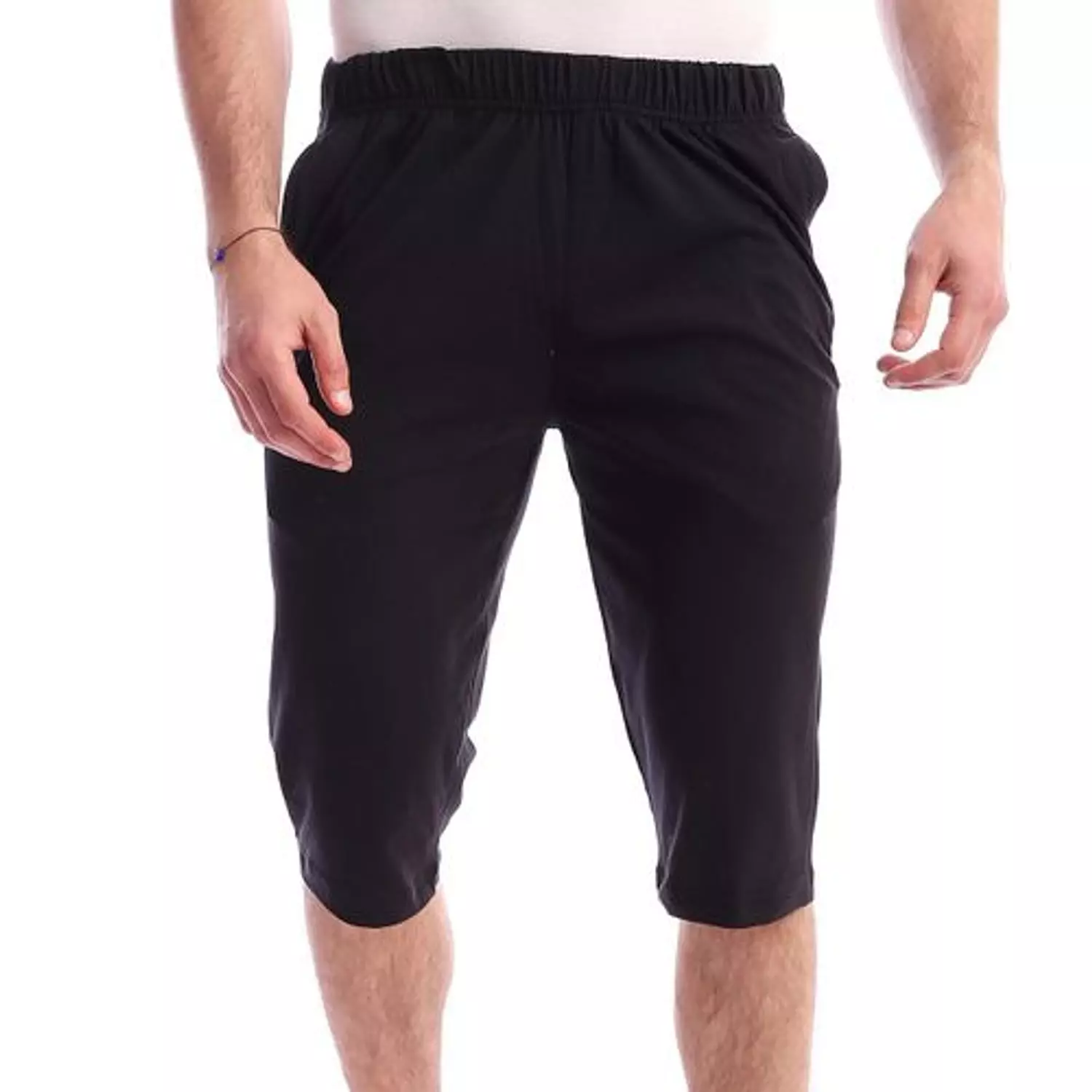 Cotton Plain Shorts - 5016 - Black image