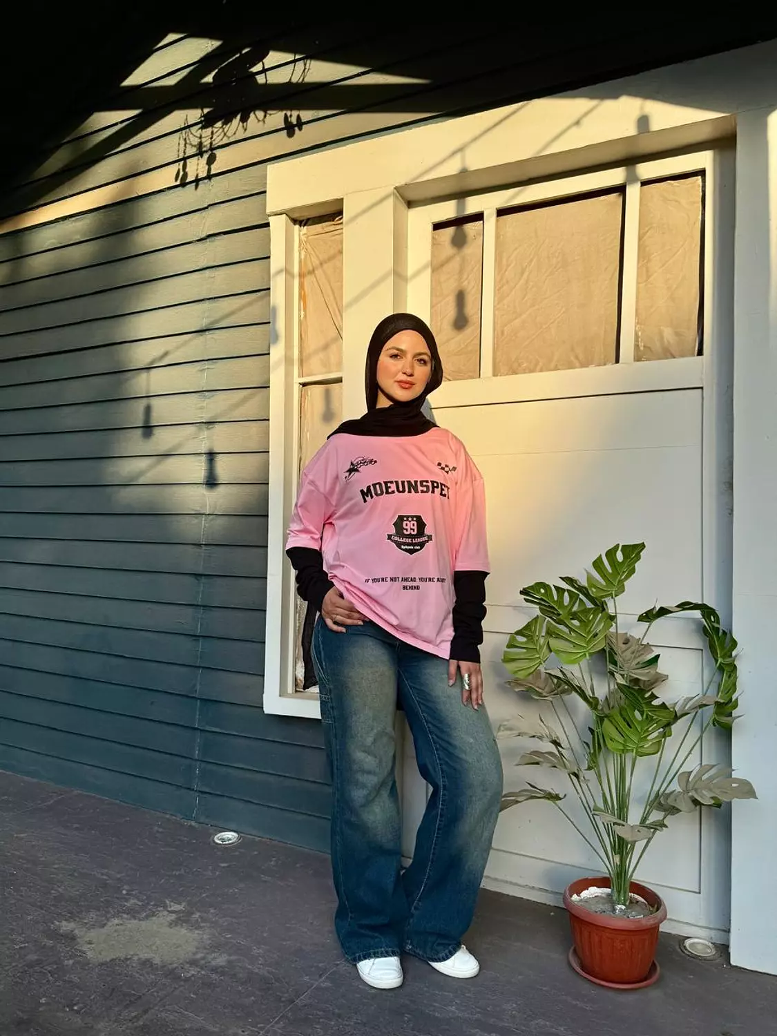 Double Sleeve Printed Oversize T-shirt 2