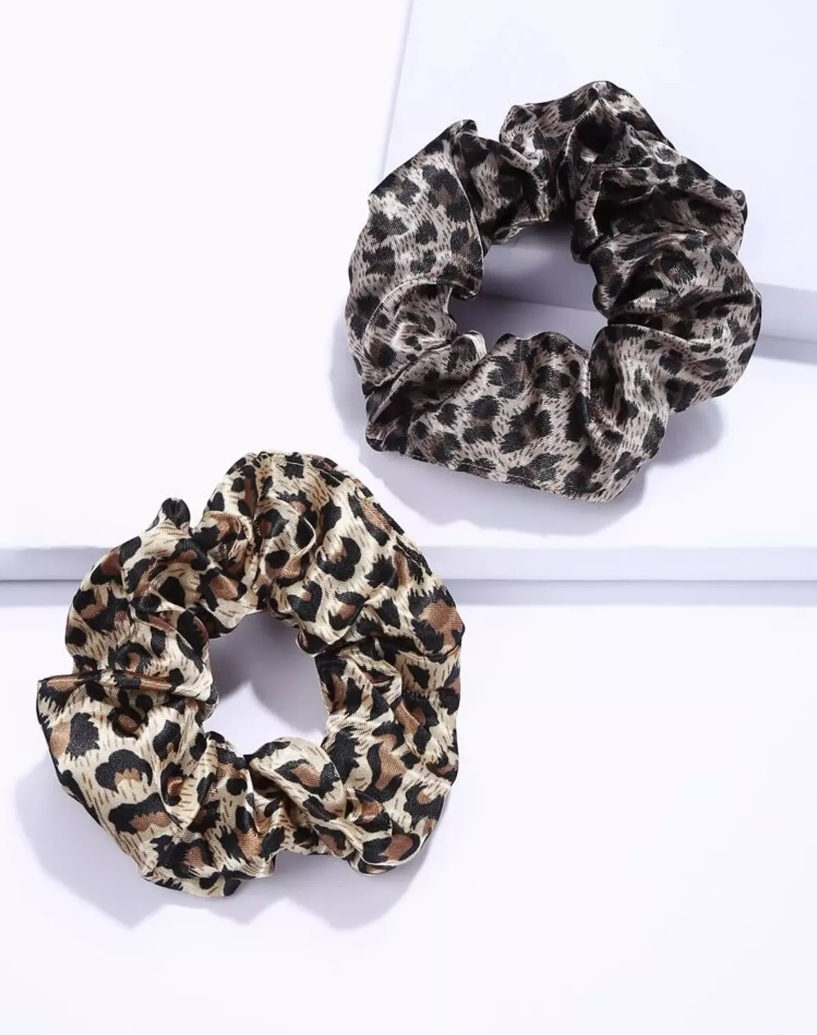 Shein Satin Tiger Scrunchie - 1 PC 1