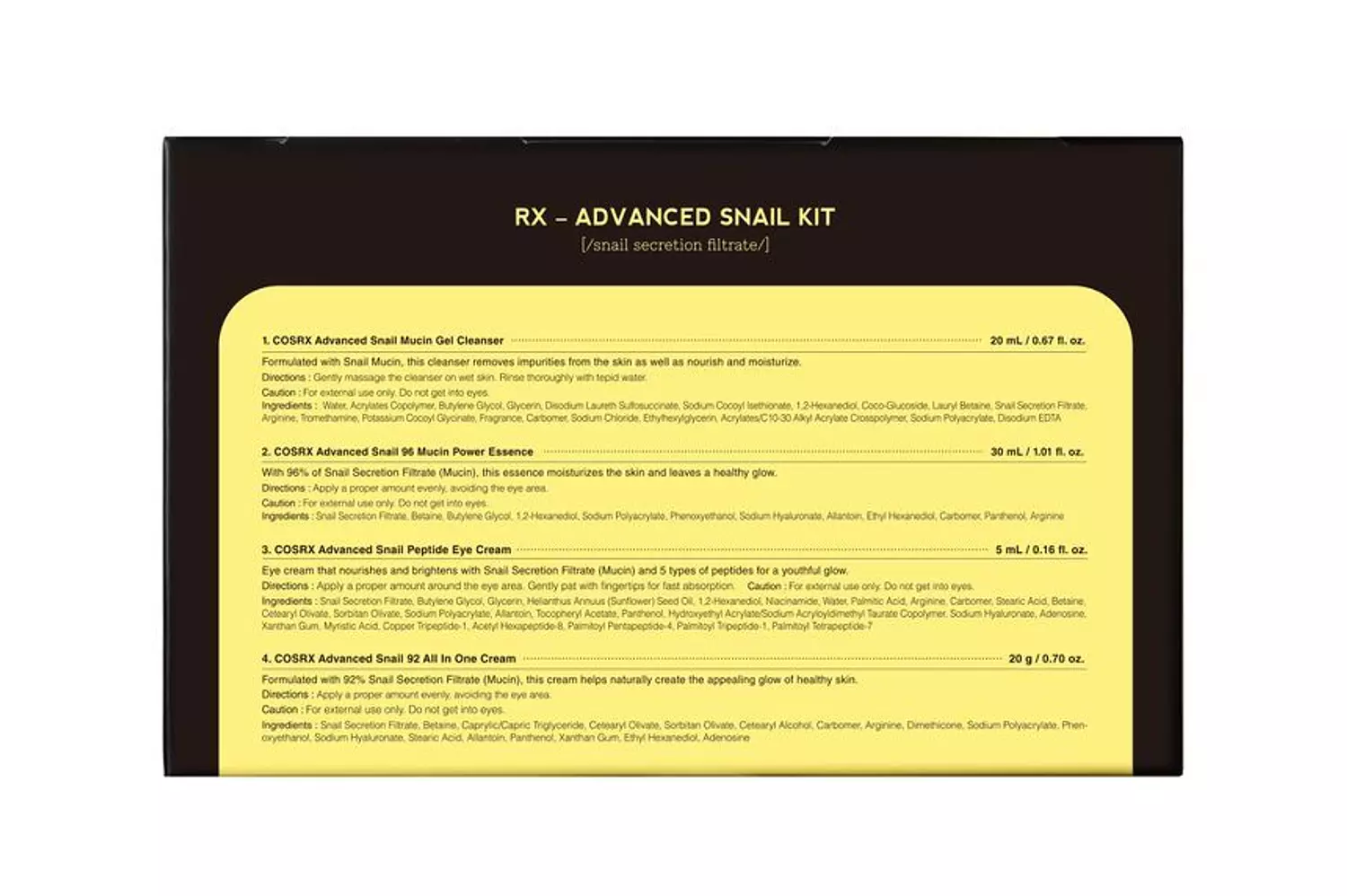 COSRX - All About Snail Trial Kit 2