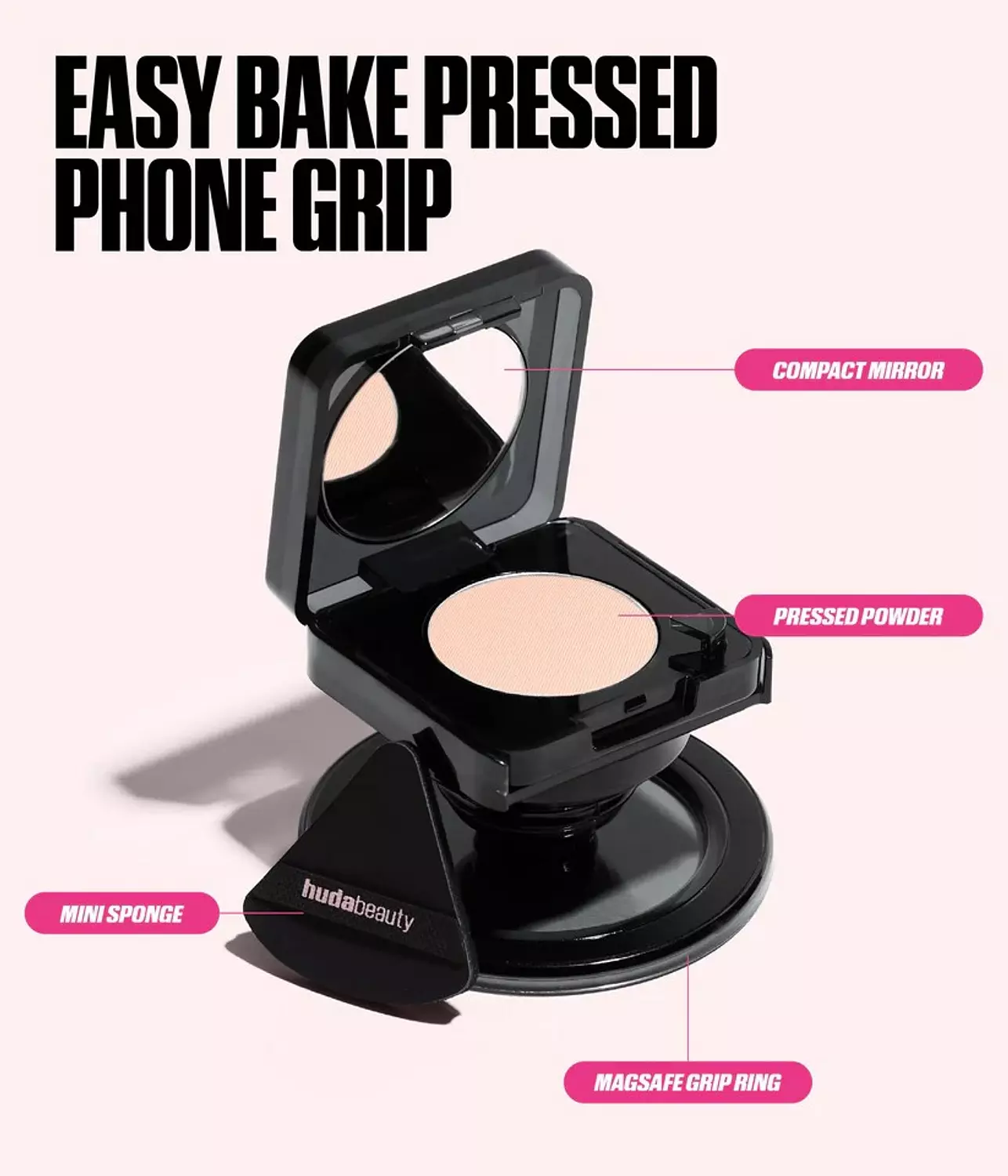 HUDA BEAUTY EASY BAKE PRESSED POWDER PHONE GRIP 2