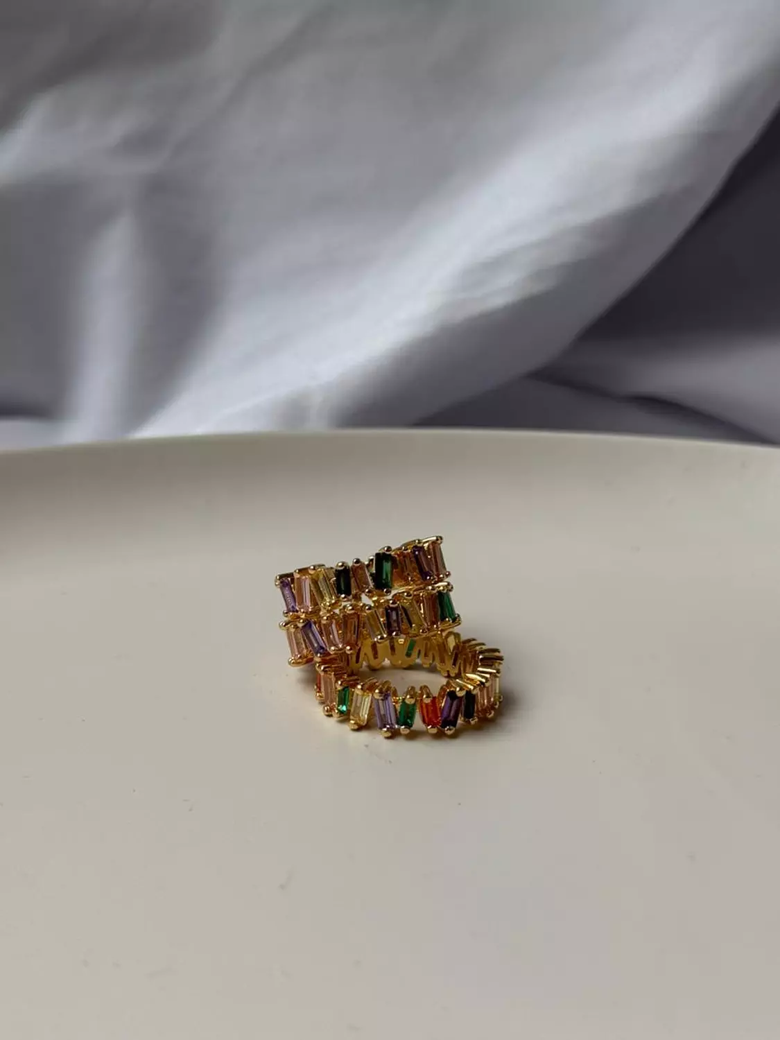 <p style="text-align: center"><span style="color: rgb(70, 71, 62)">Rainbow Tennis Ring</span></p>