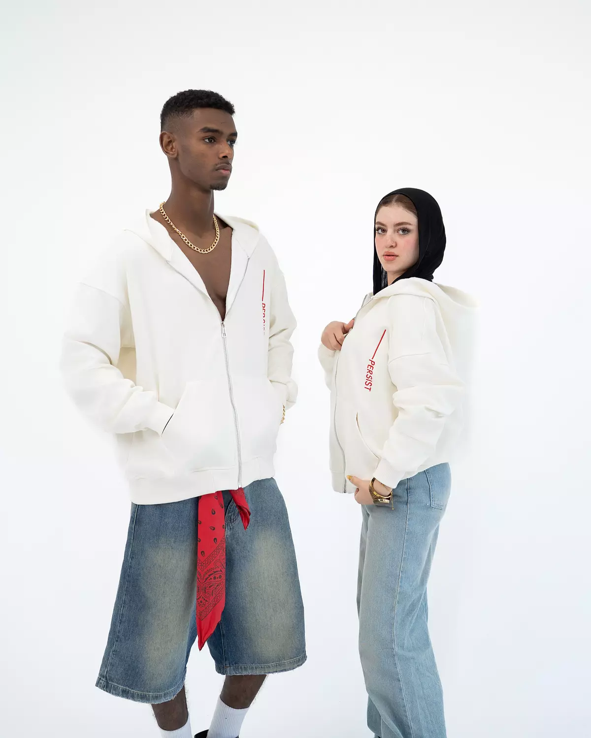 Persist ZIP UP Sweatshirt _ White 7