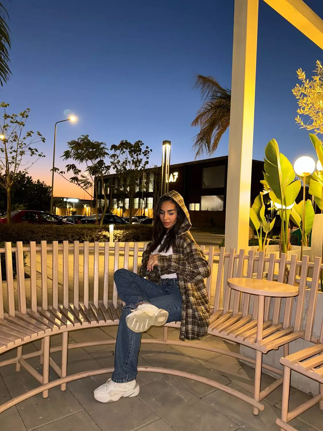 Wool plaid oversized shirt  image