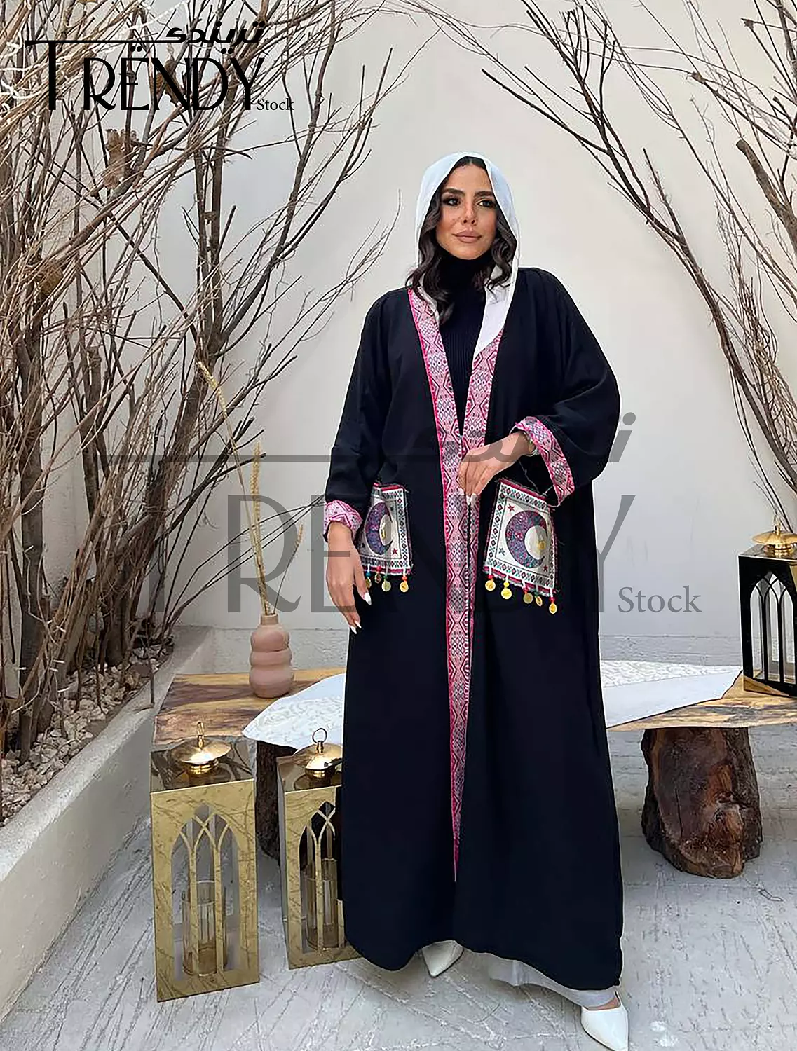 Ramadan kaftan with Indian embroidery 3