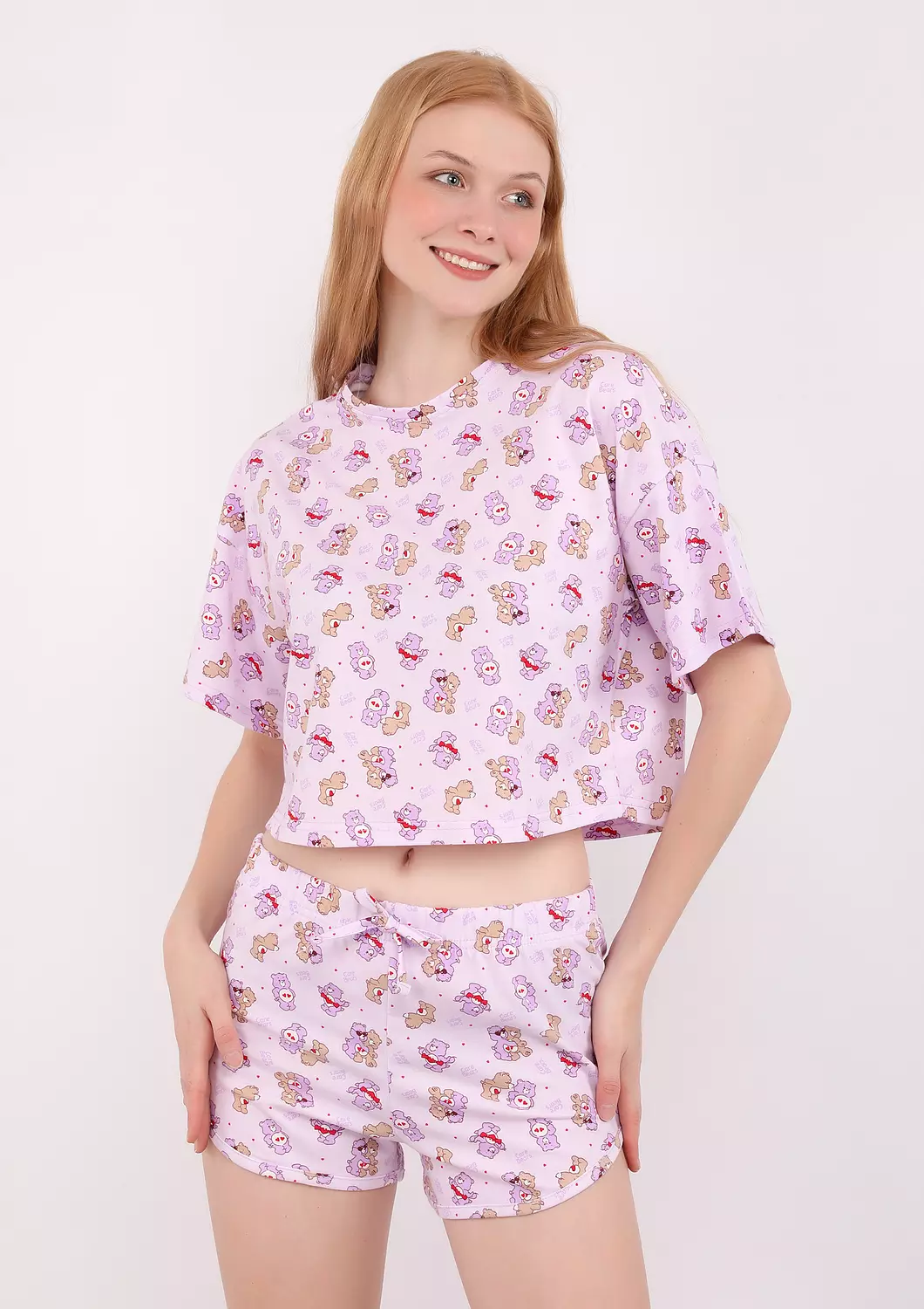 S249 Teddy Bear Short Pajama Set  3