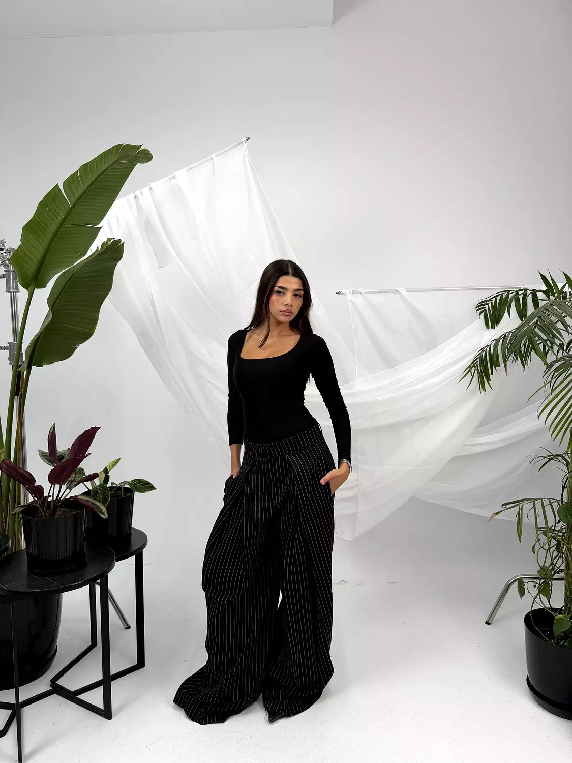 Stripped Tailored Pants 19