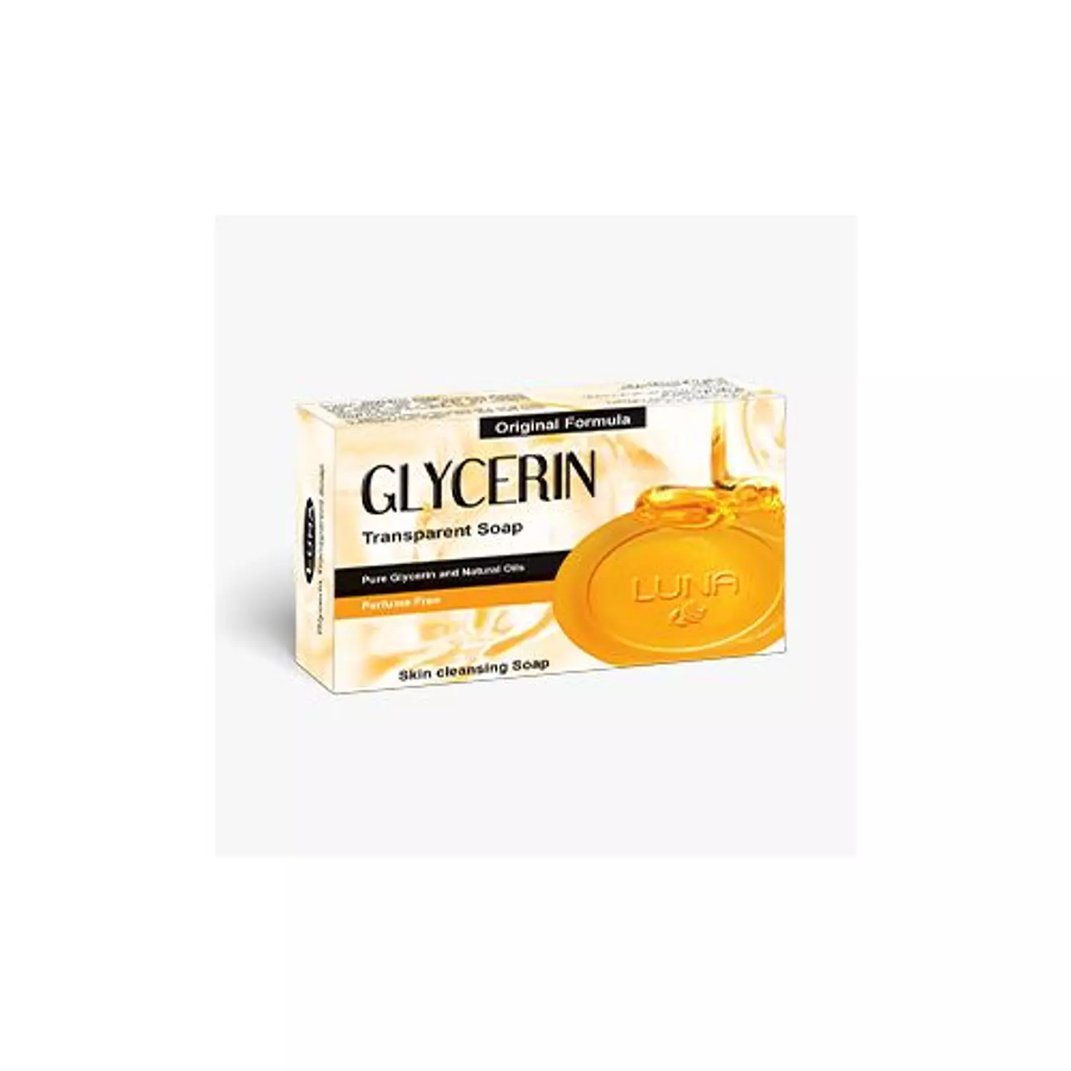LUNA TRANSPARENT GLYCERIN SOAP PERFUME FREE 72 GM image