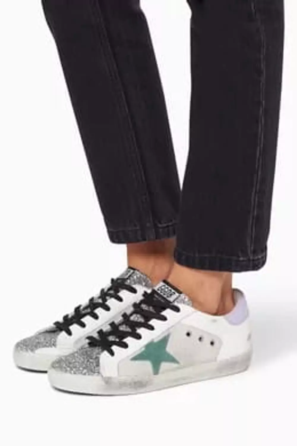 Golden Goose Superstar Glitter Leather Sneakers 2