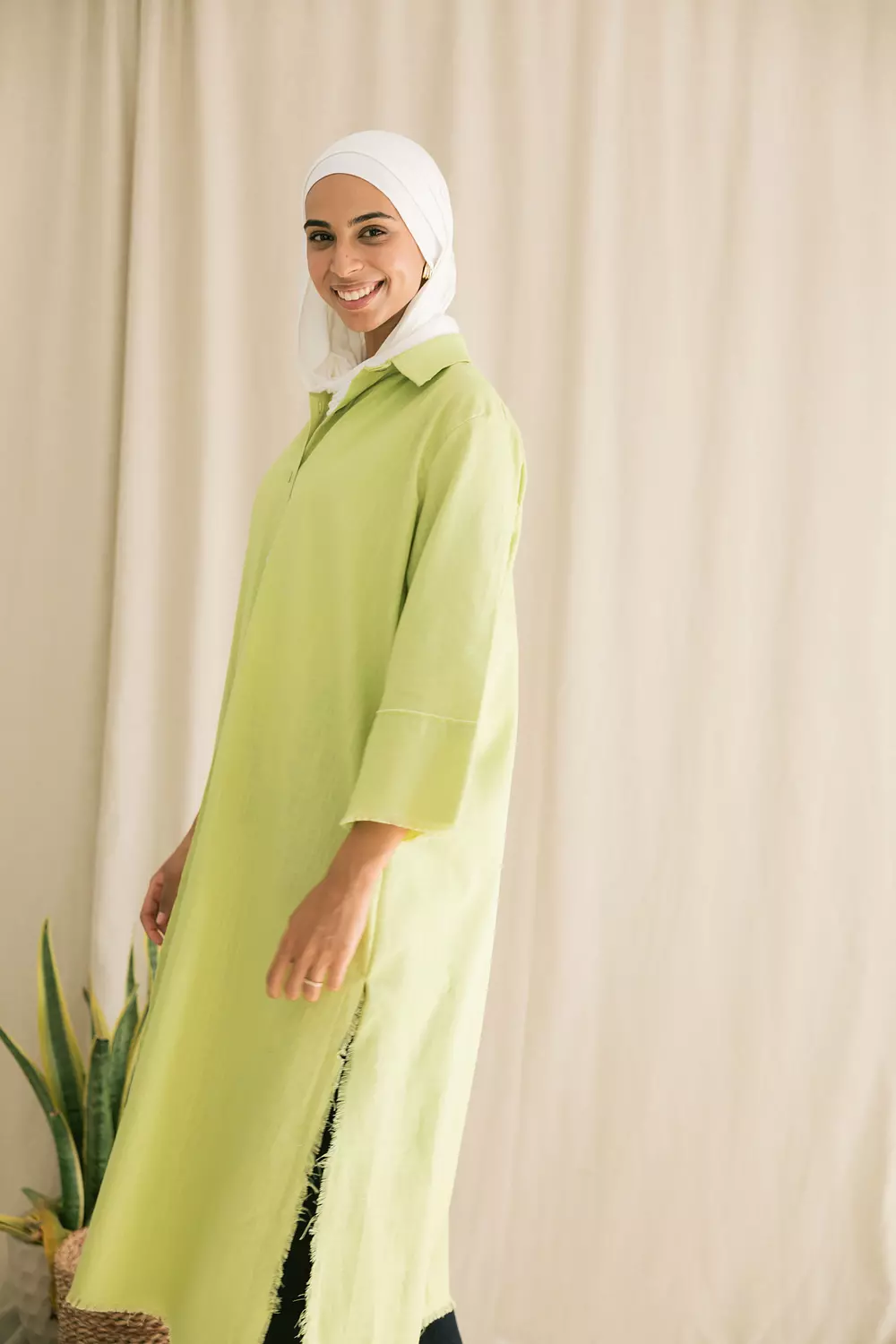 Mila Chemise in Apple Green image