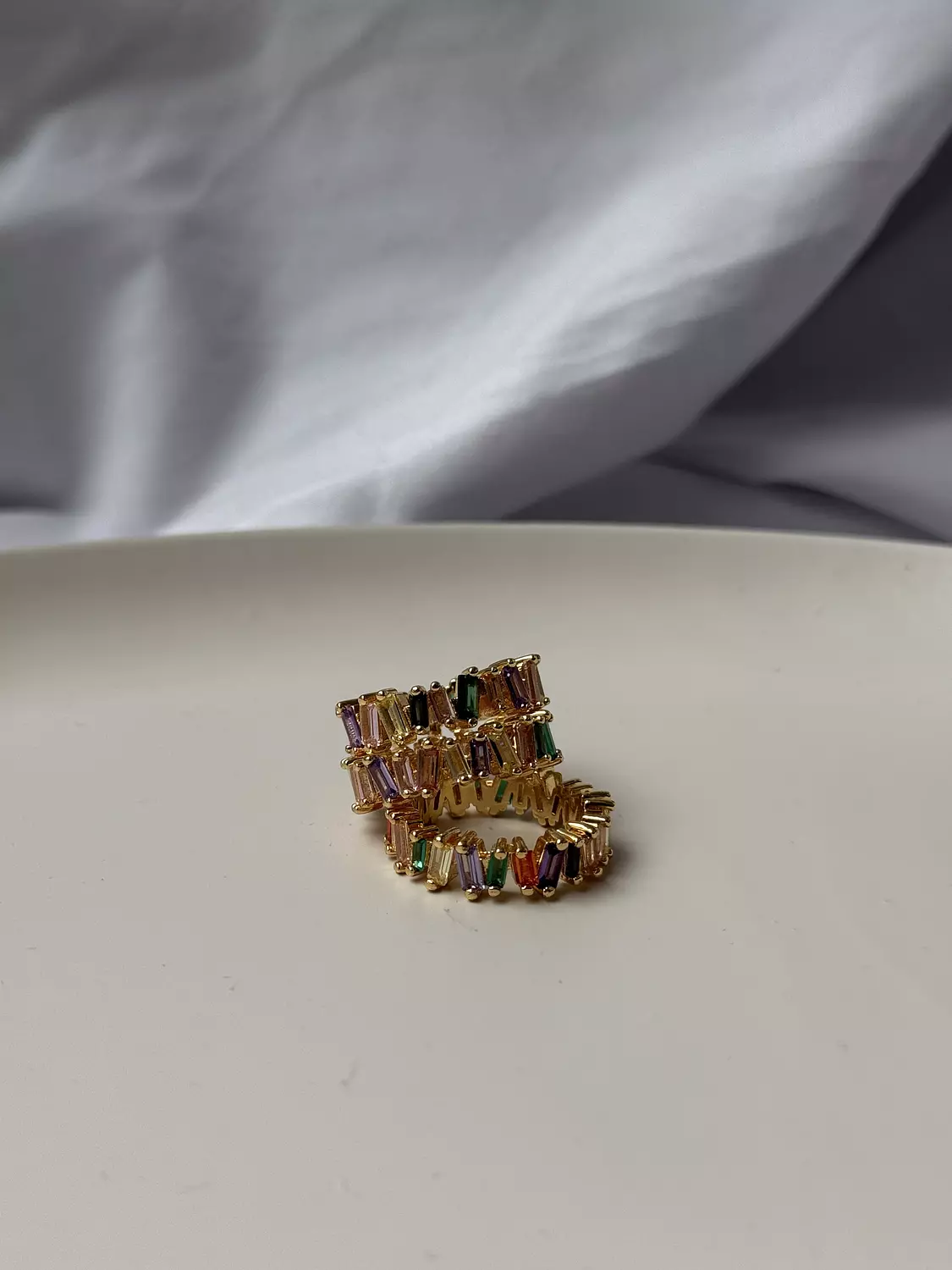 Rainbow tennis ring image