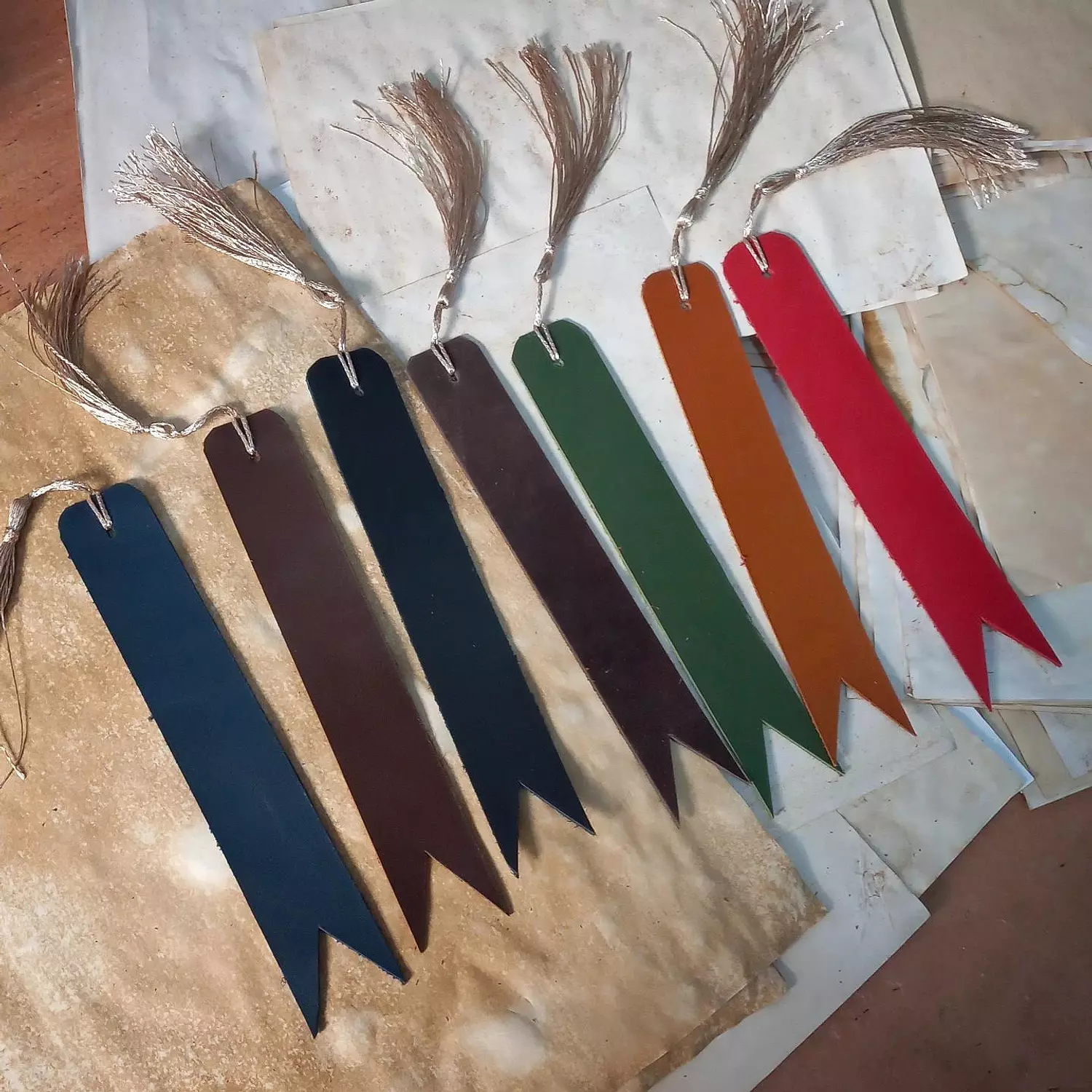 Genuine leather bookmark  3