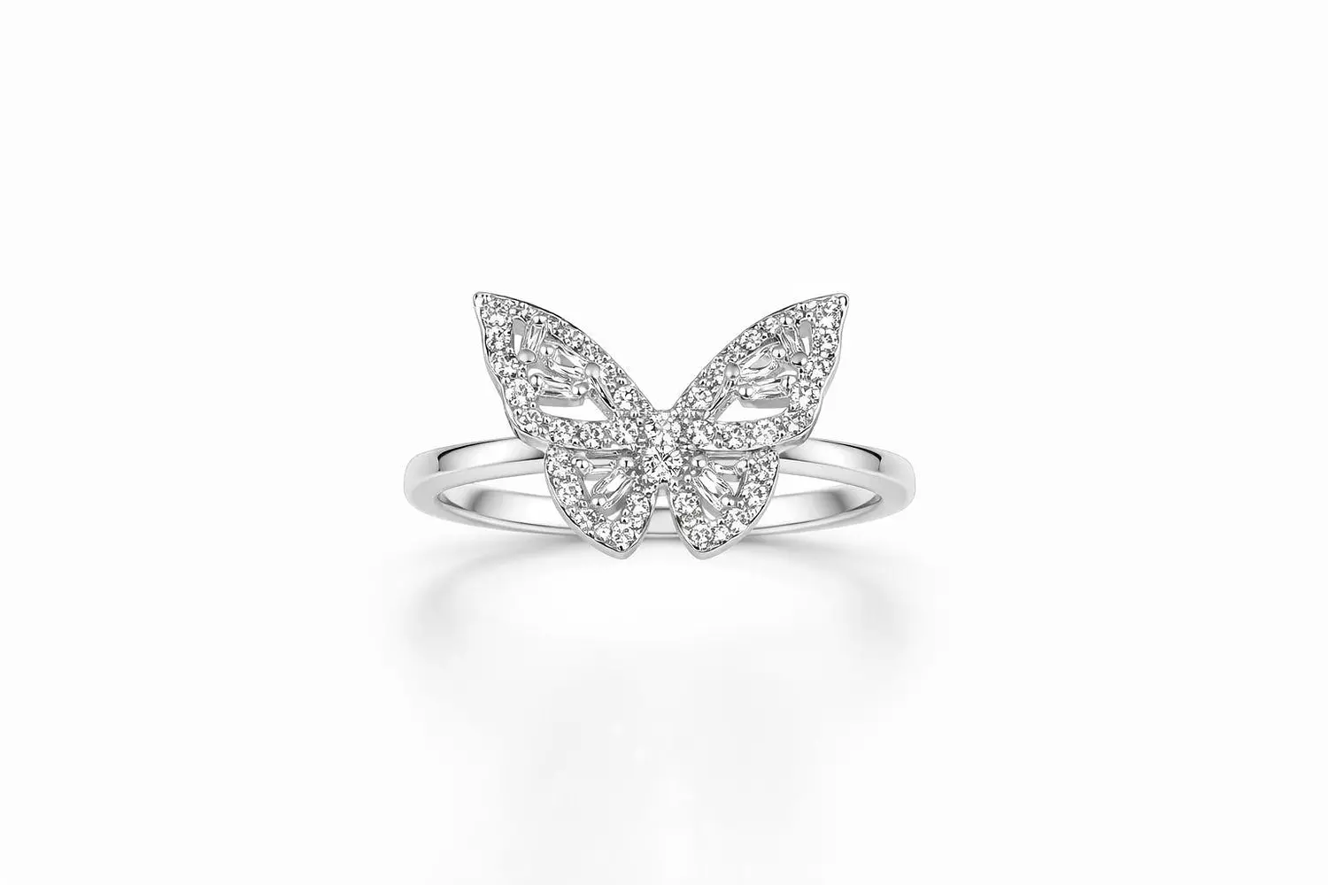 Silver Ring Butterfly  1