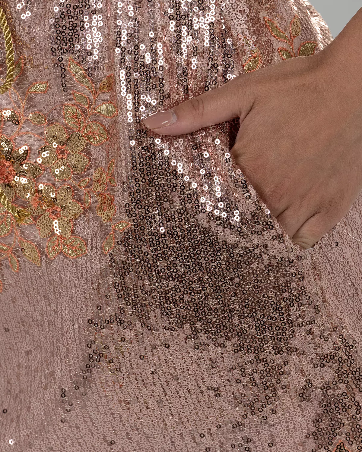 Vibrant Bois De Rose Sequin Dress 5