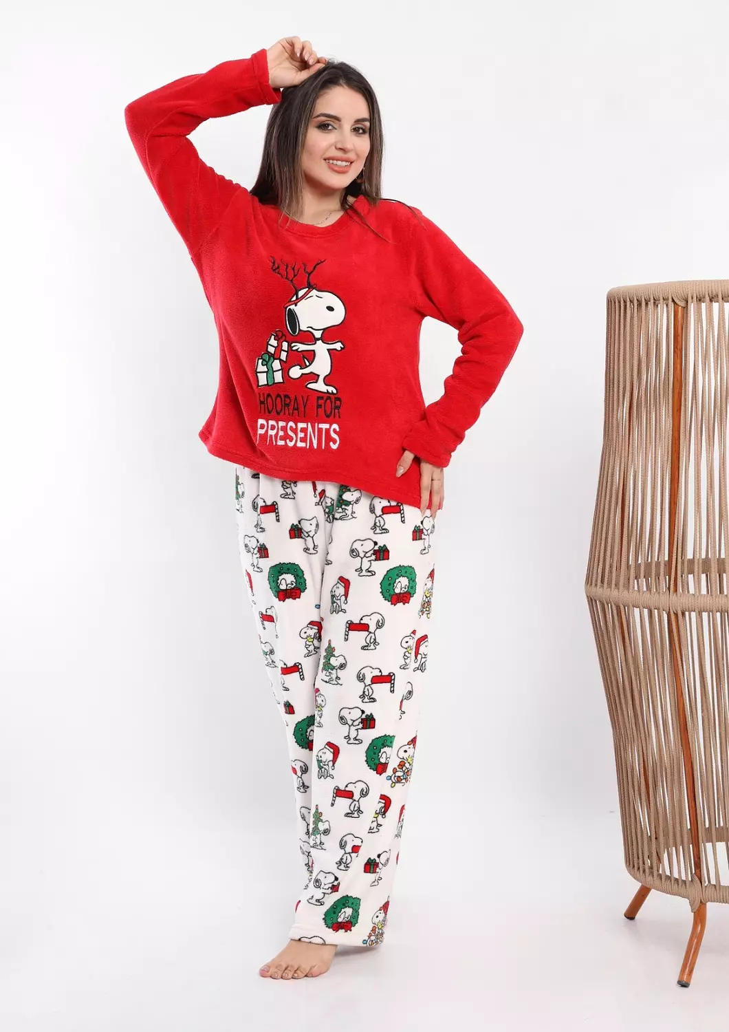 P300 Santa Snoopy pj set  2