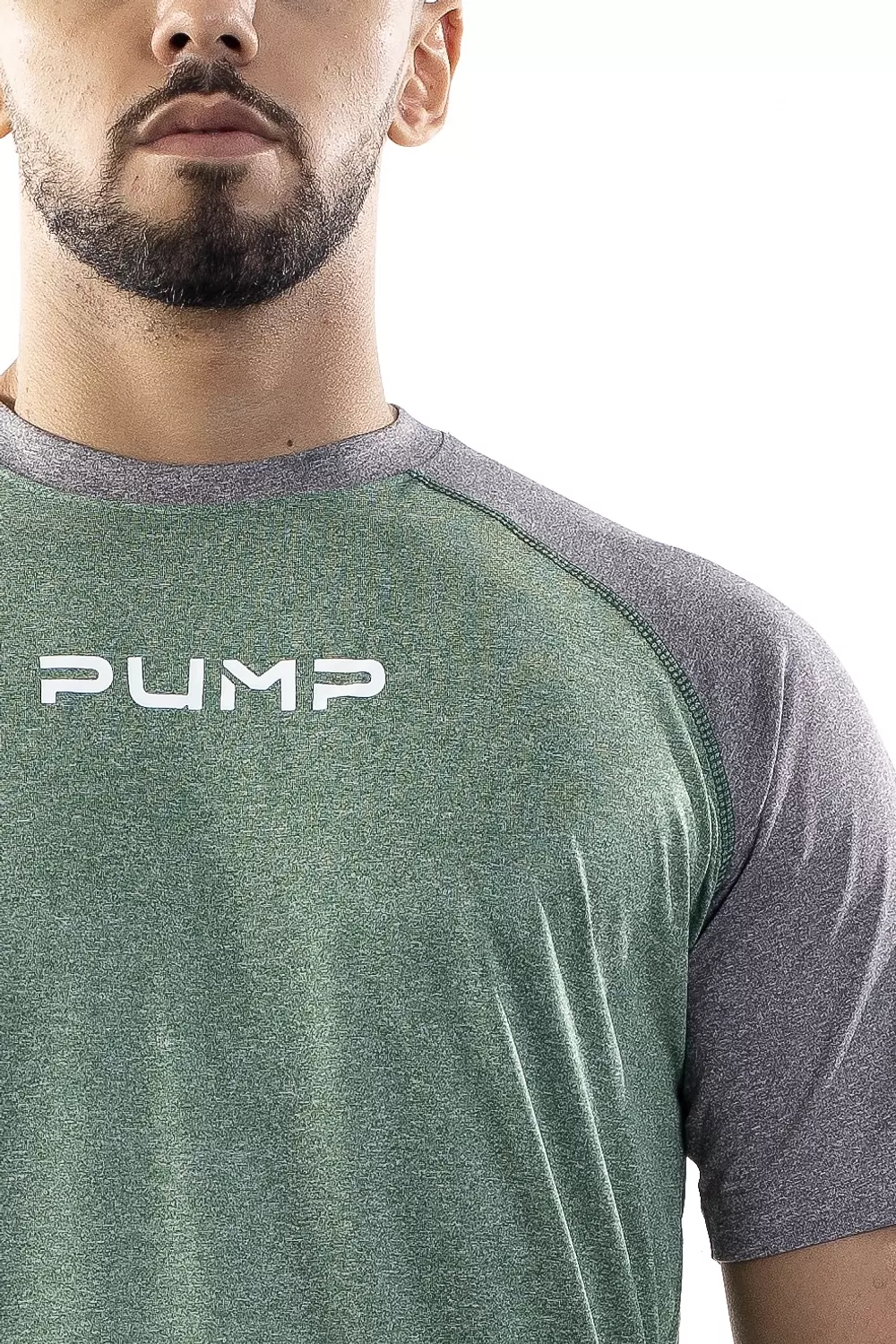 GREEN X GRAY CONTRAST TEE hover image