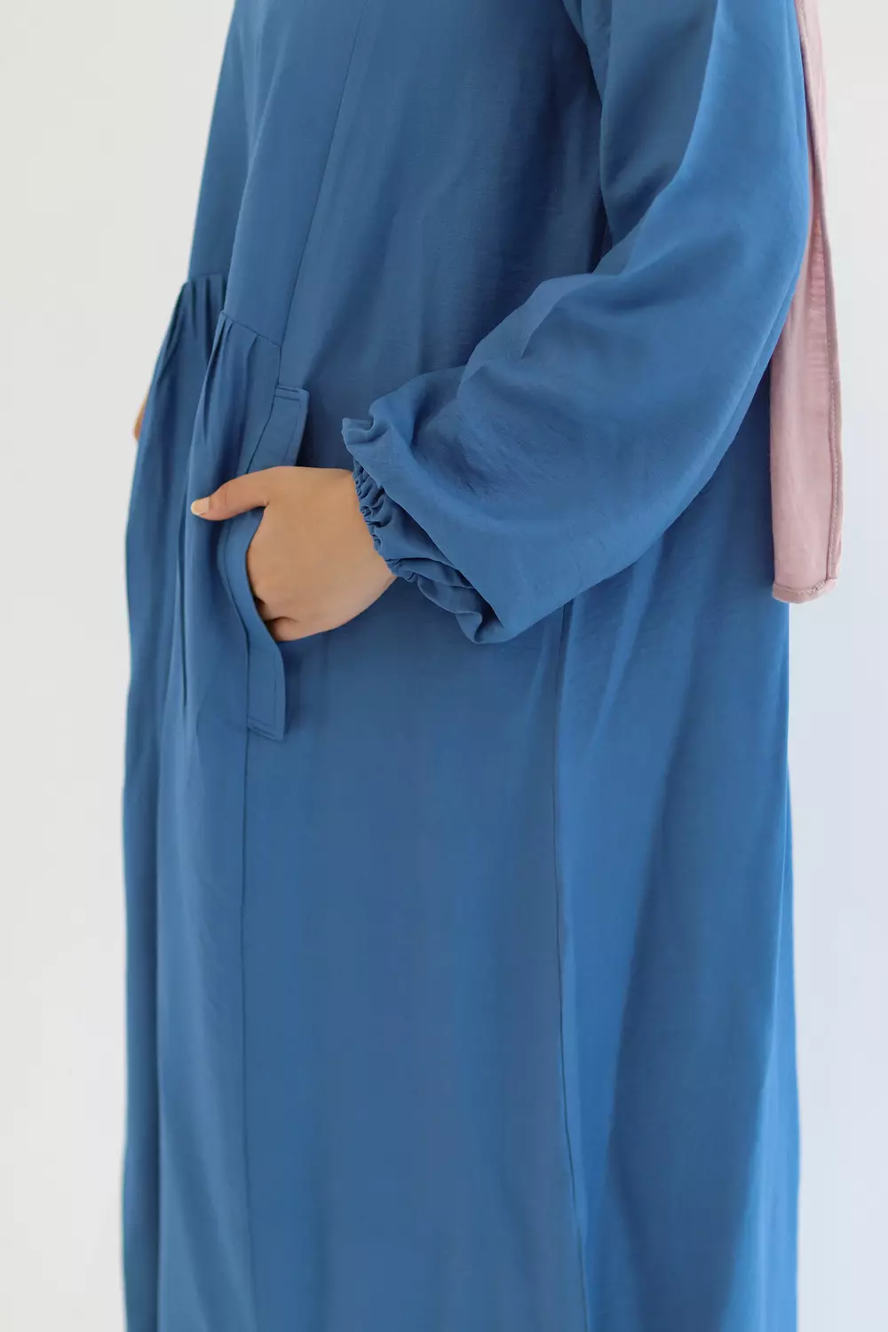 Blue Flowy Dress 7