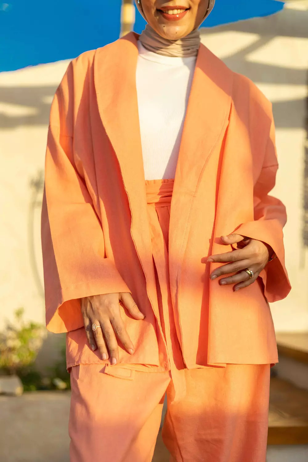 Linen Set - Orange 5