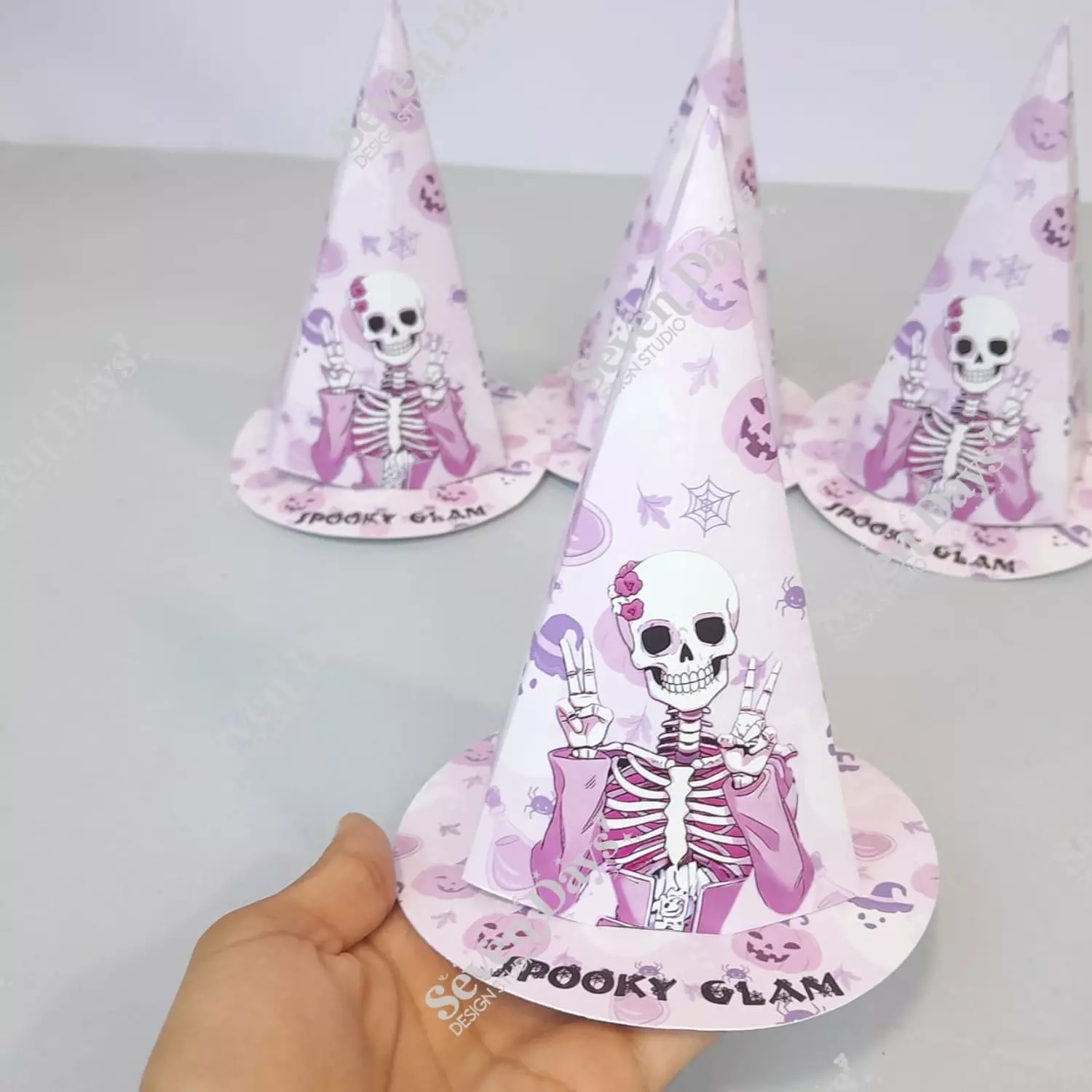 Pink Halloween Witch Hat  image