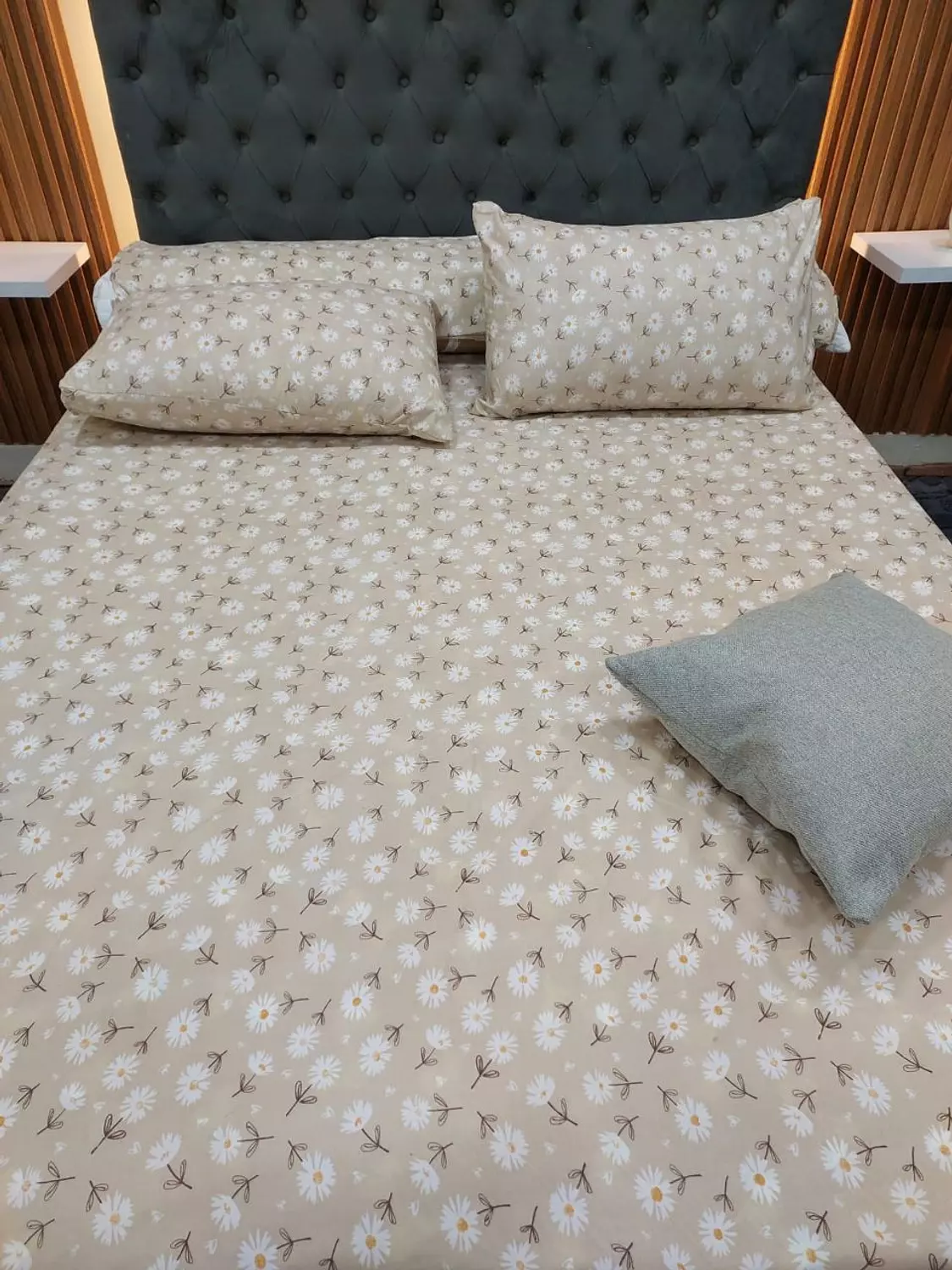 Turkish cotton bed sheet set bow image