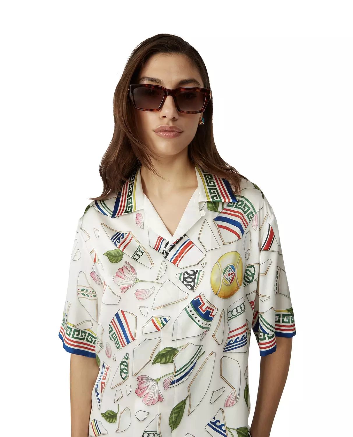   CASABLANCA LE SLEEVE SILK SHIRT 8