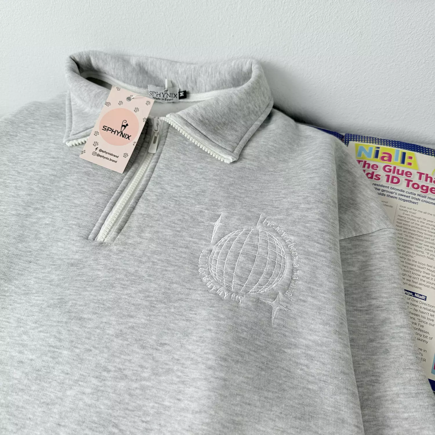 Quarter Zip Up Sweatshirt 6