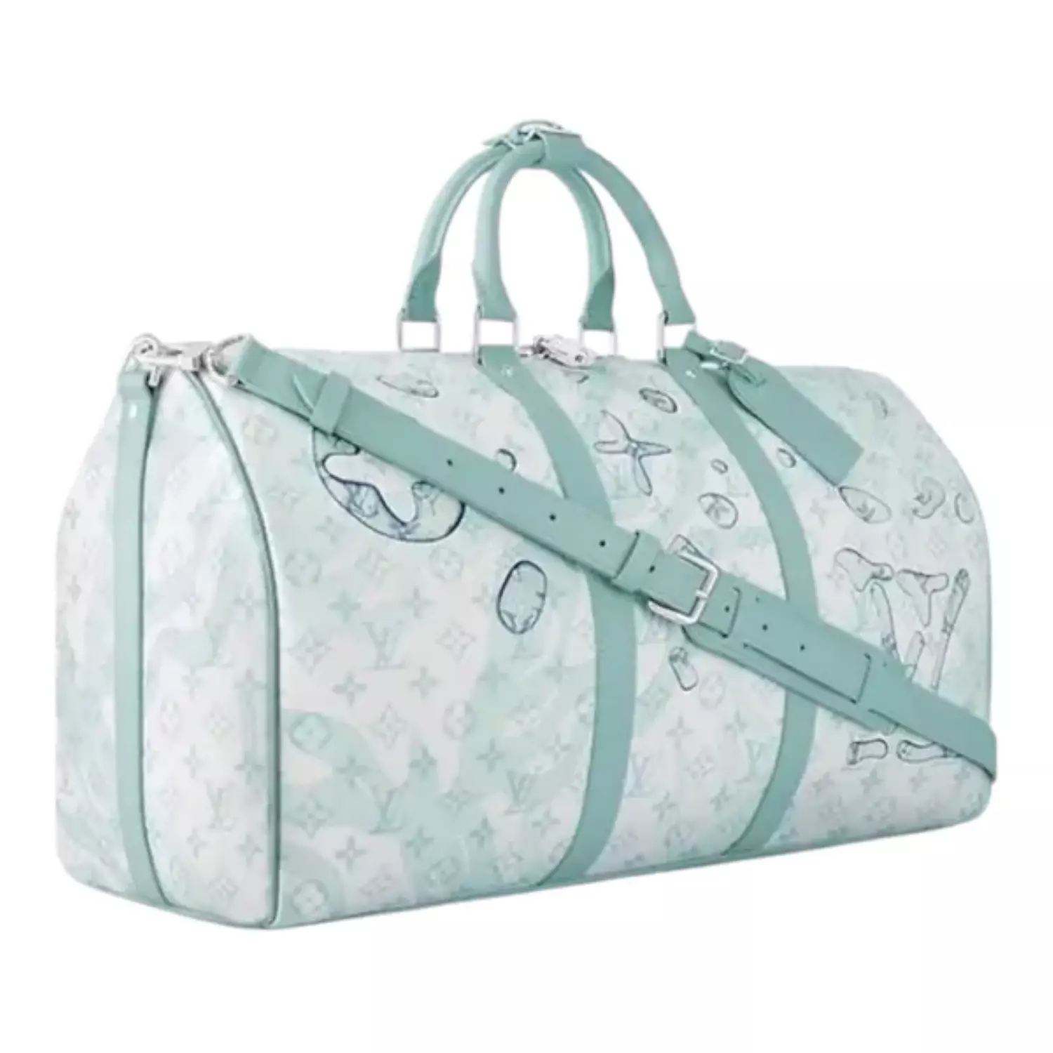 Louis Vuitton Keepall Bandouliere Crystal Blue hover image