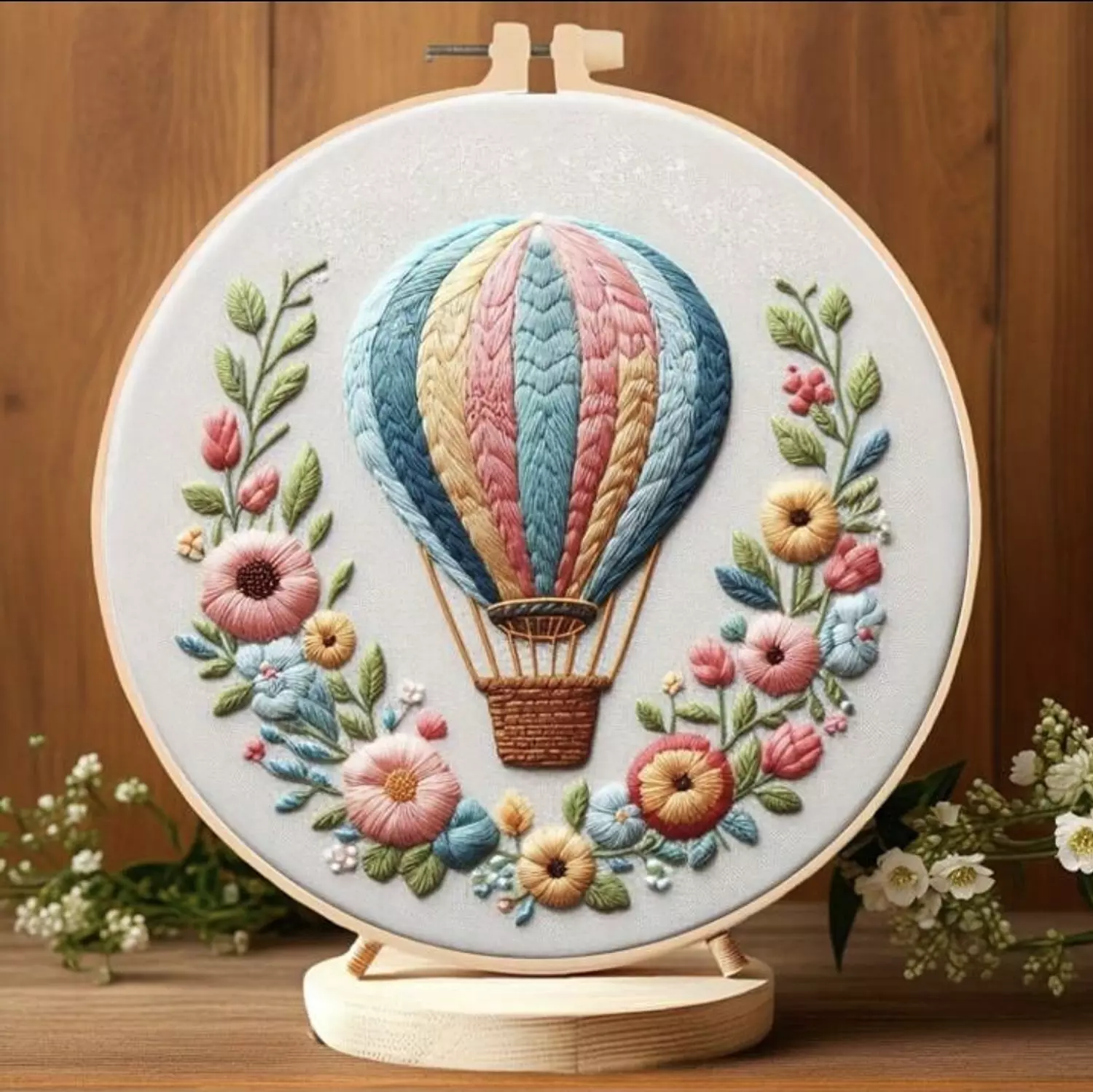 Embroidery- Hot Air Balloon  image