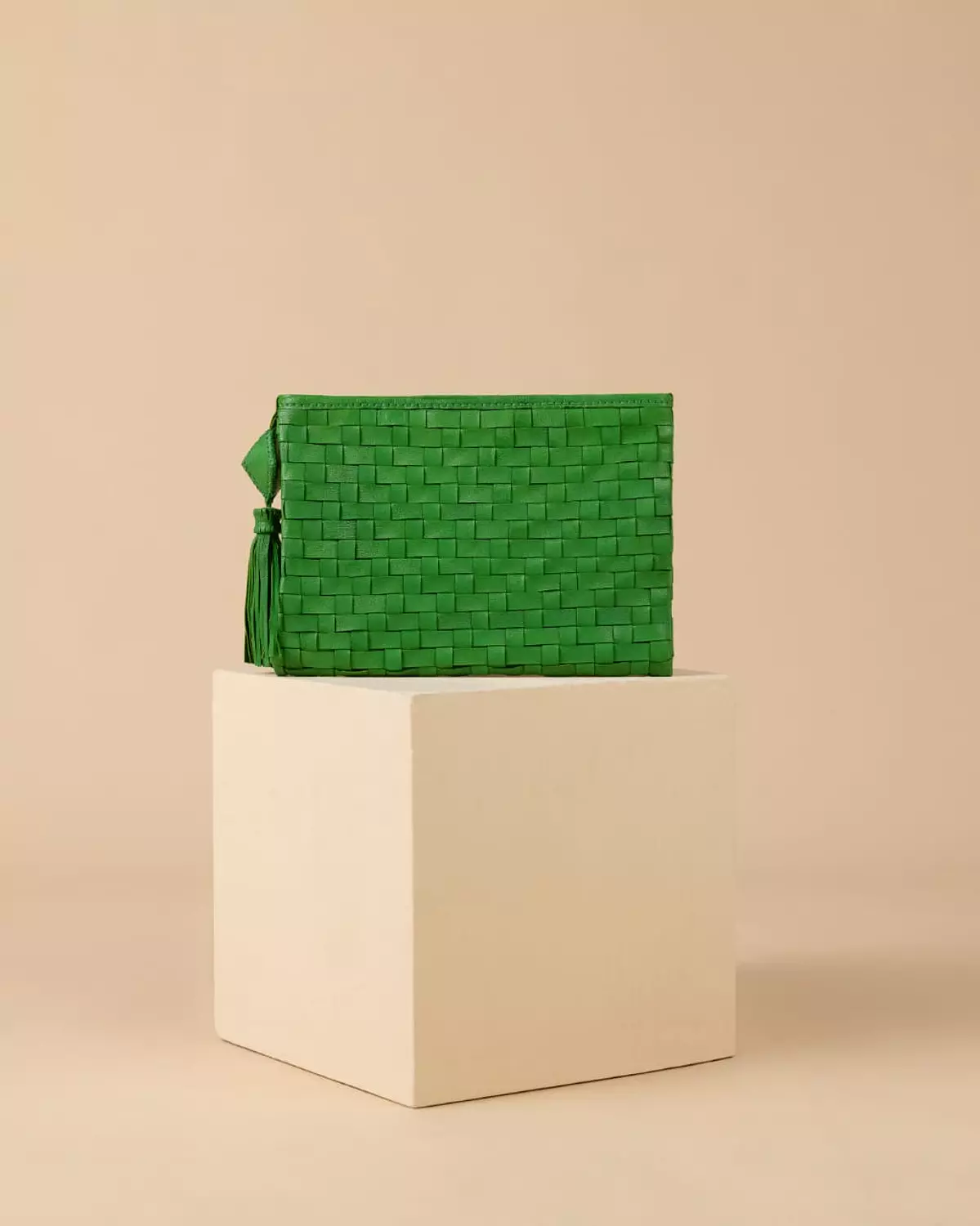 The Aztec Woven Clutch hover image
