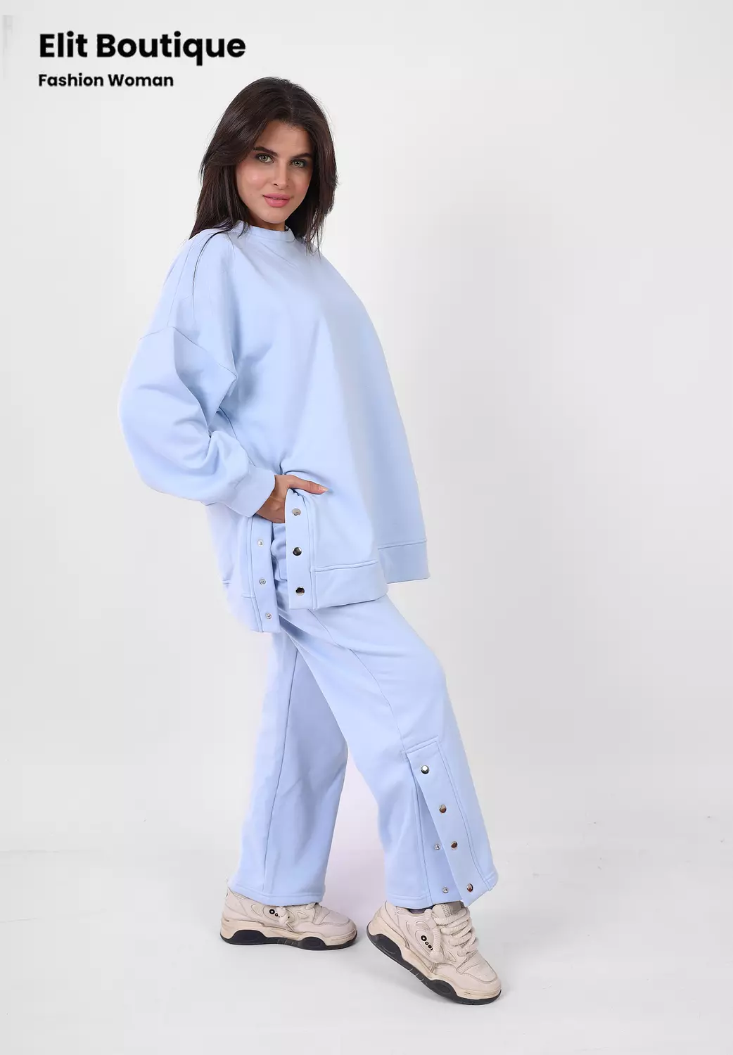 Suit with lapels on both sides hover image