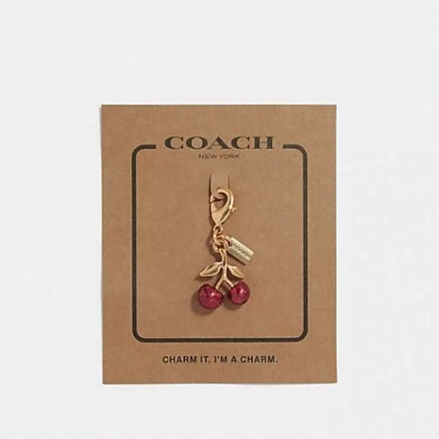 Coach mini wallet cherry charm image