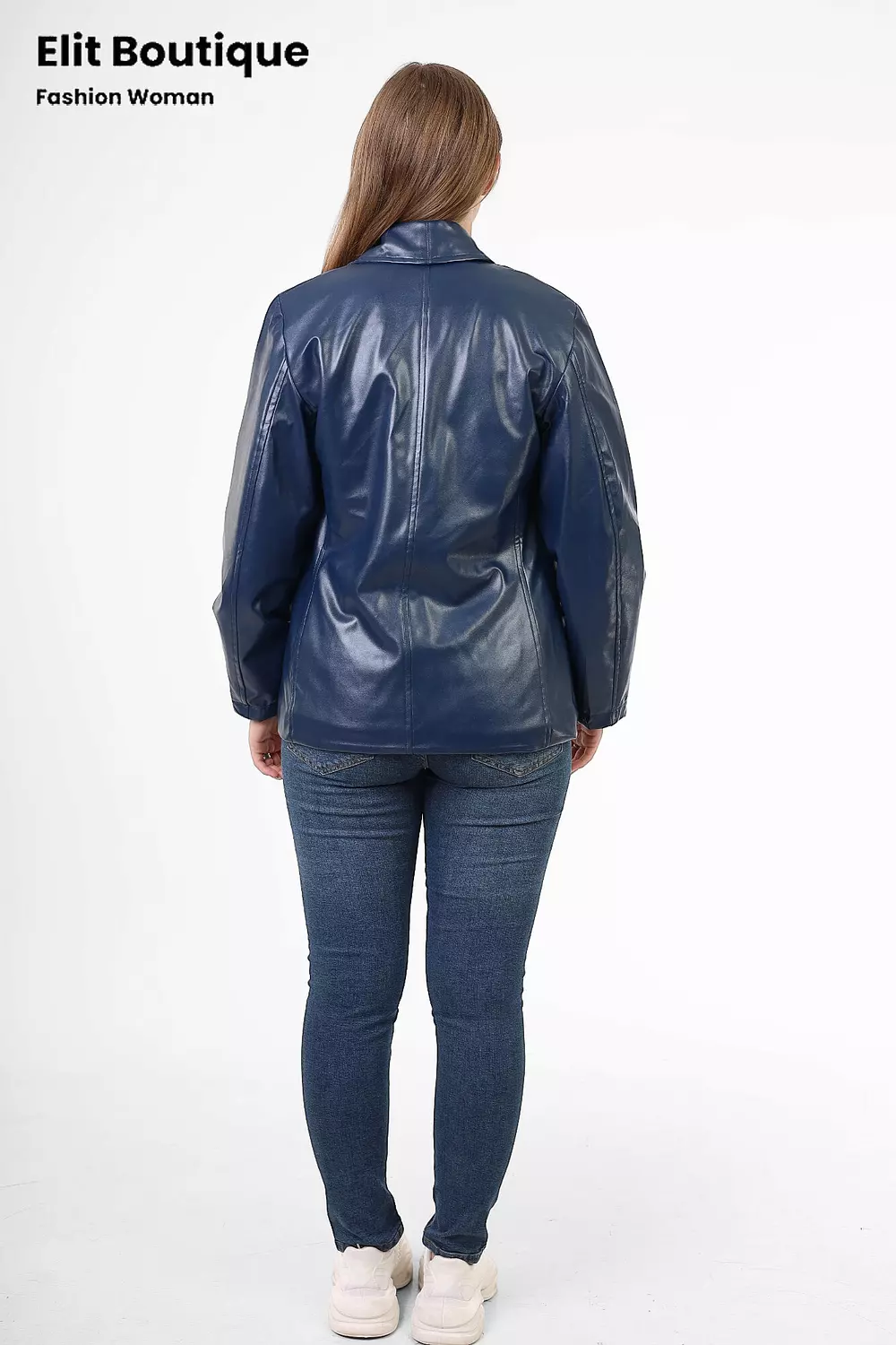 Unique short leather jacket  hover image