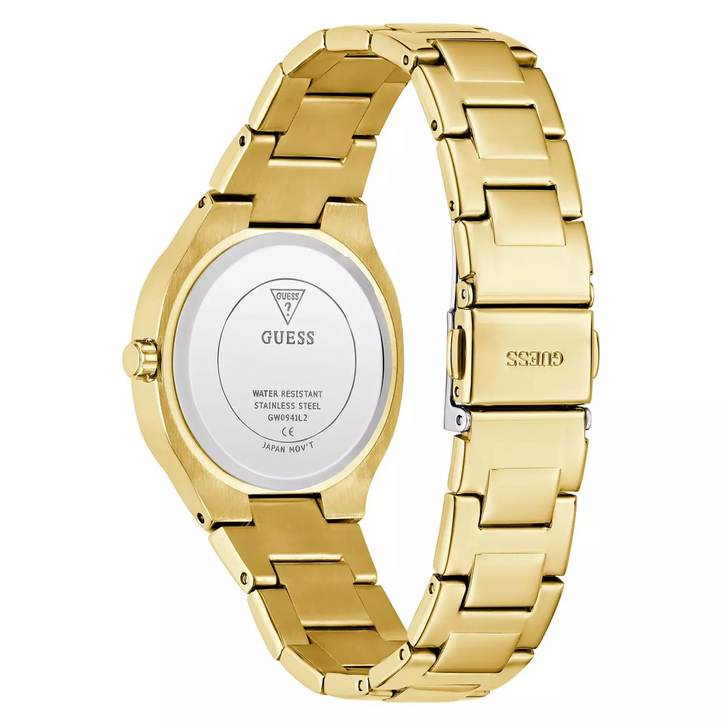 GUESS Ladies Gold Tone Analog Watch Gold Tone Stainless Steel Bracelet GW0941L2 2