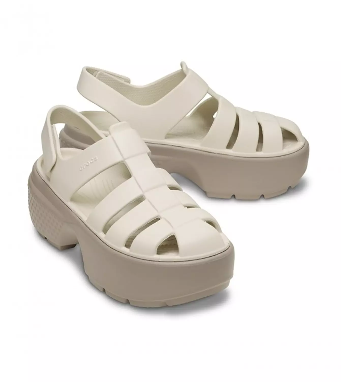 CROCS STOMP FISHERMAN SANDAL BEIGE image