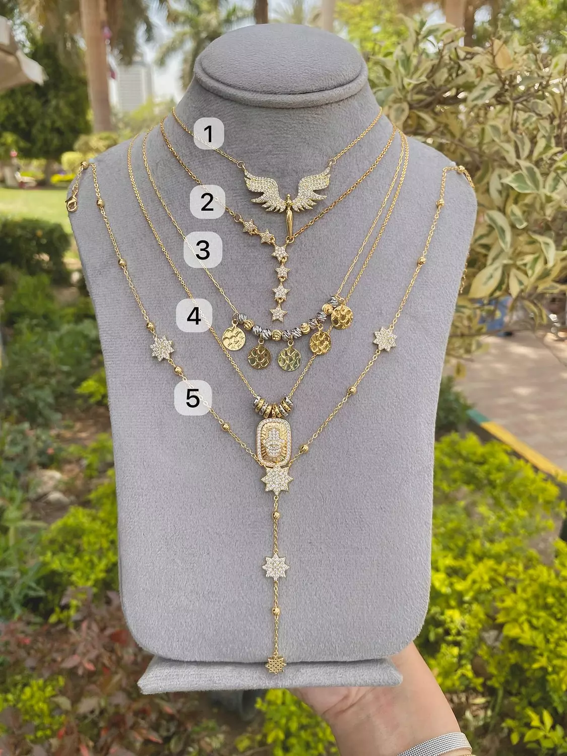 Shinny necklaces 1