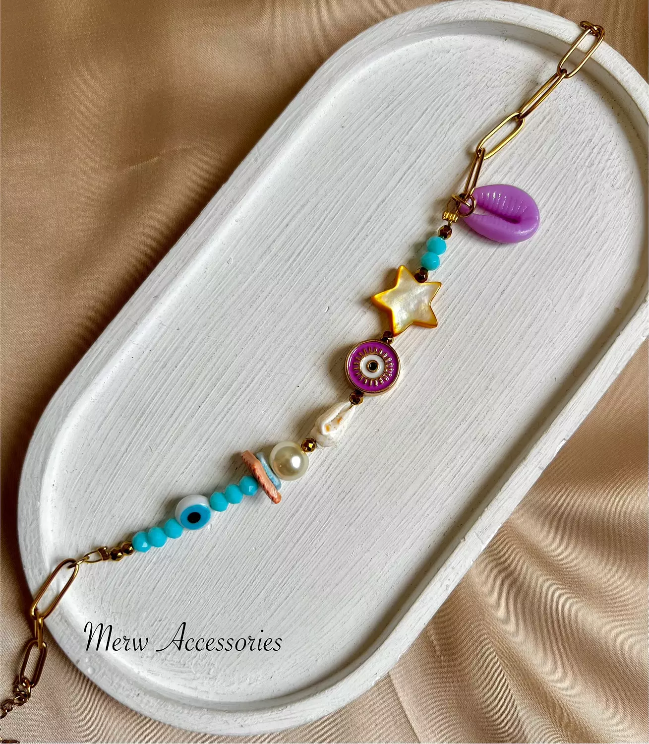 Purple eye anklet 1