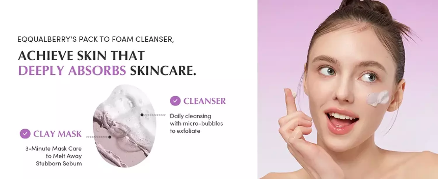 EQQUALBERRY - Purple Rice Pore Purifying Pack Cleanser 2