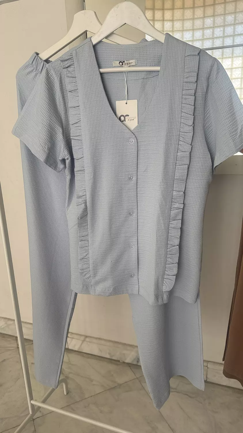 Baby Blue Ruffle PJ image